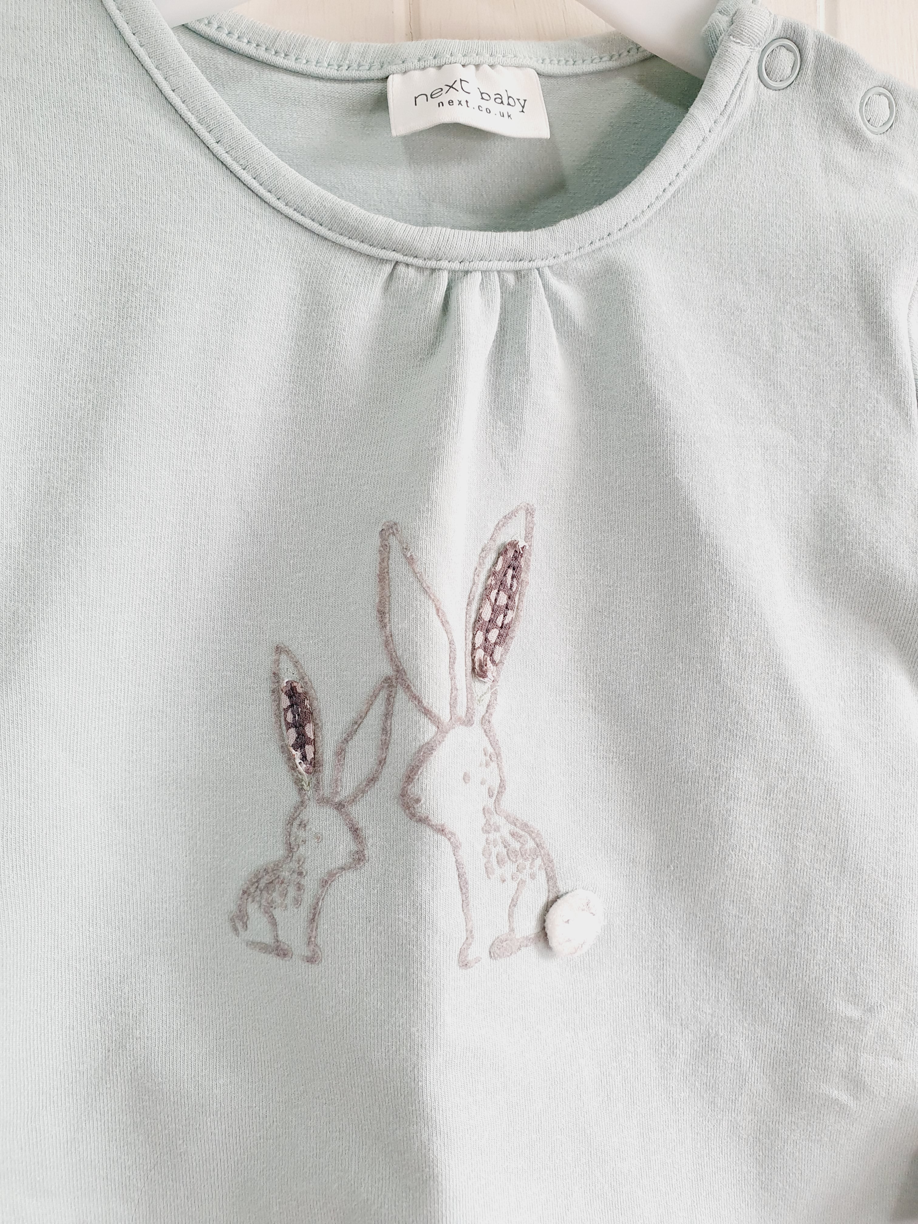 Next bunny print leggings and long sleeve top set 6-9 months