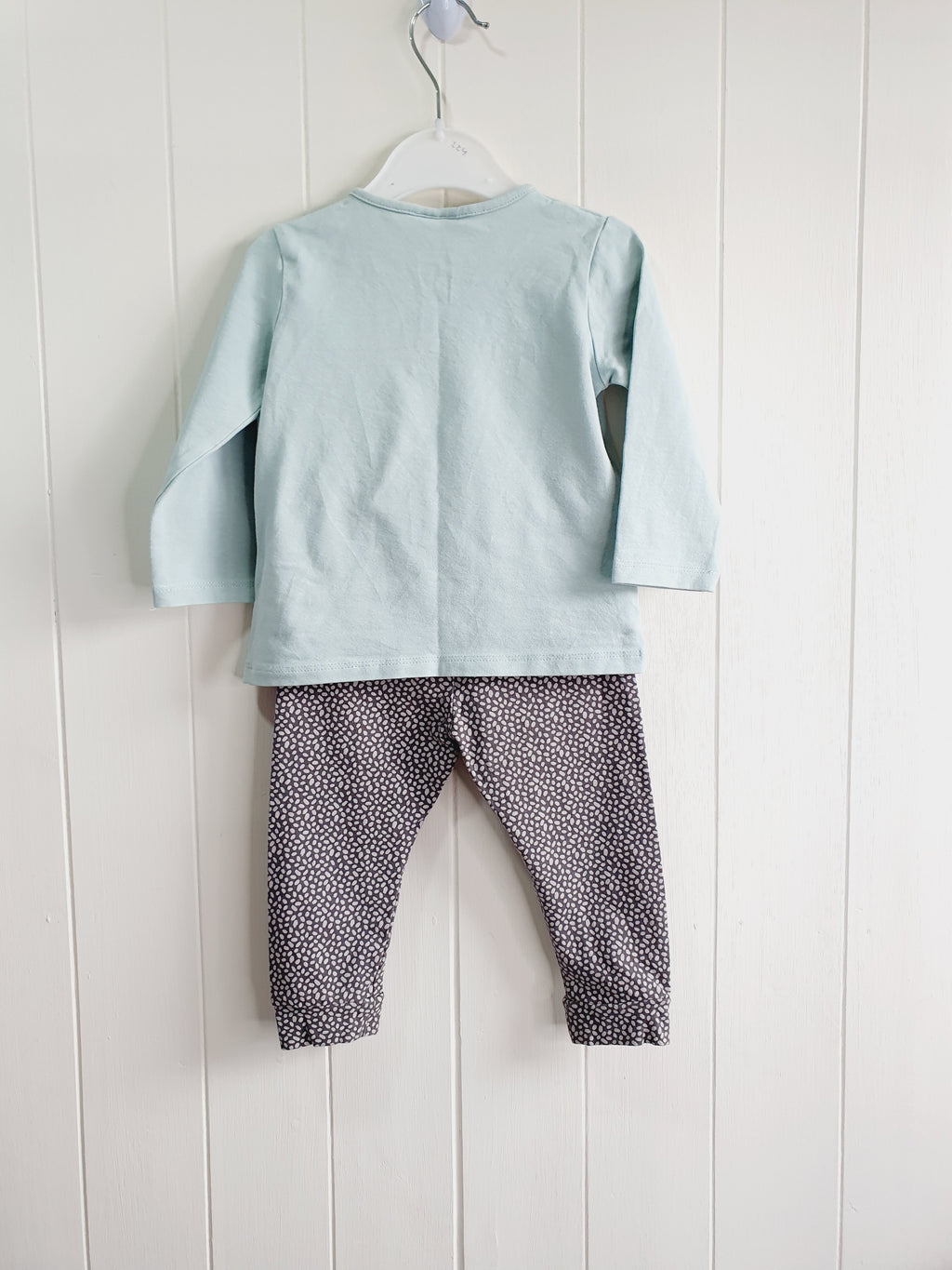 Next bunny print leggings and long sleeve top set 6-9 months