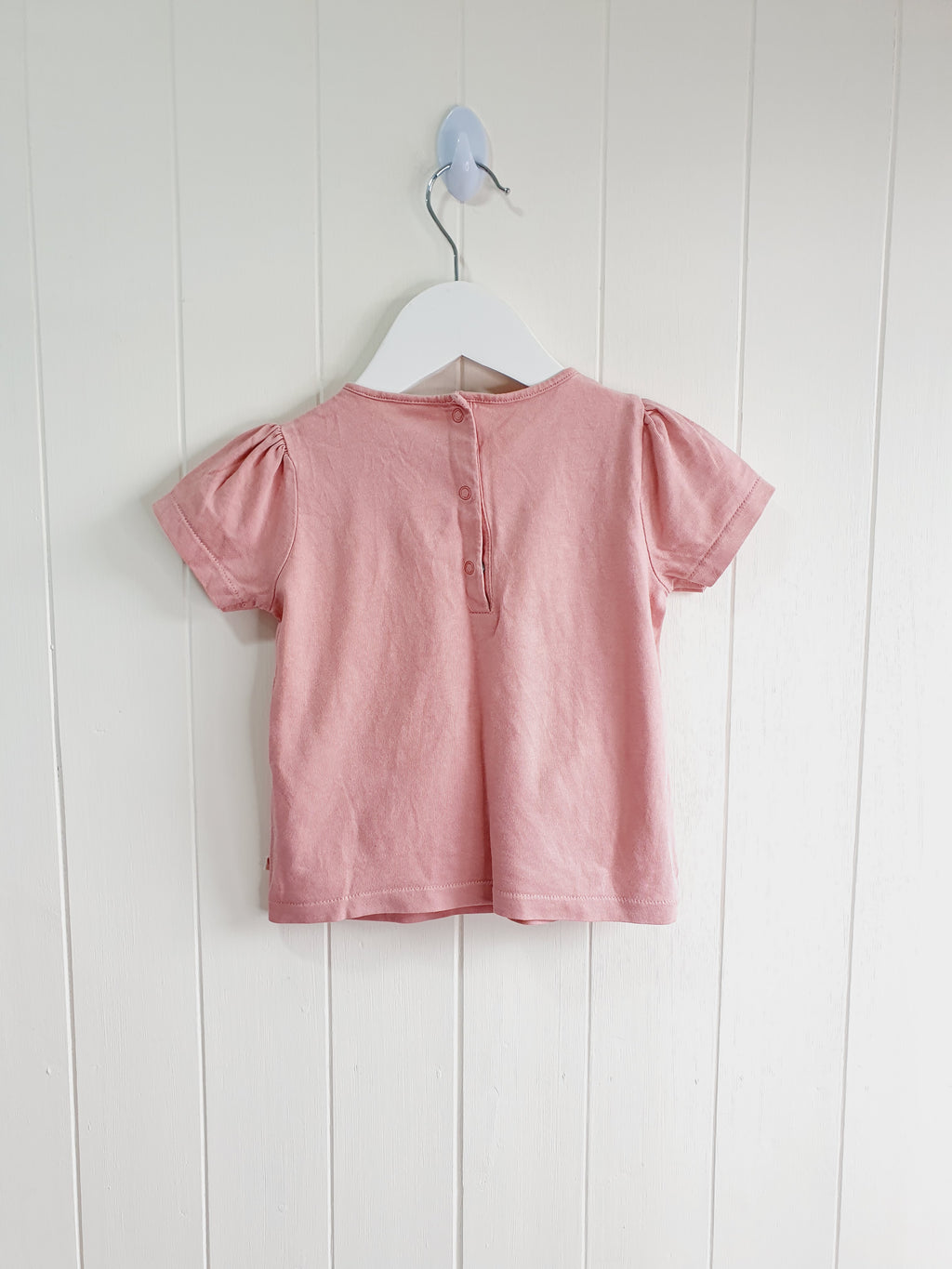 Next embroidered bunny face T-shirt 12-18 months