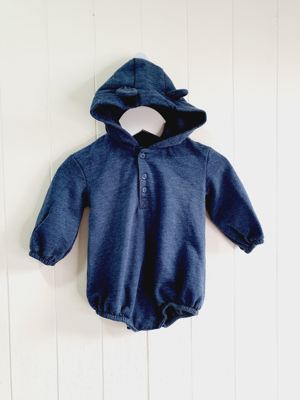 George navy hooded bodysuit 3-6 months