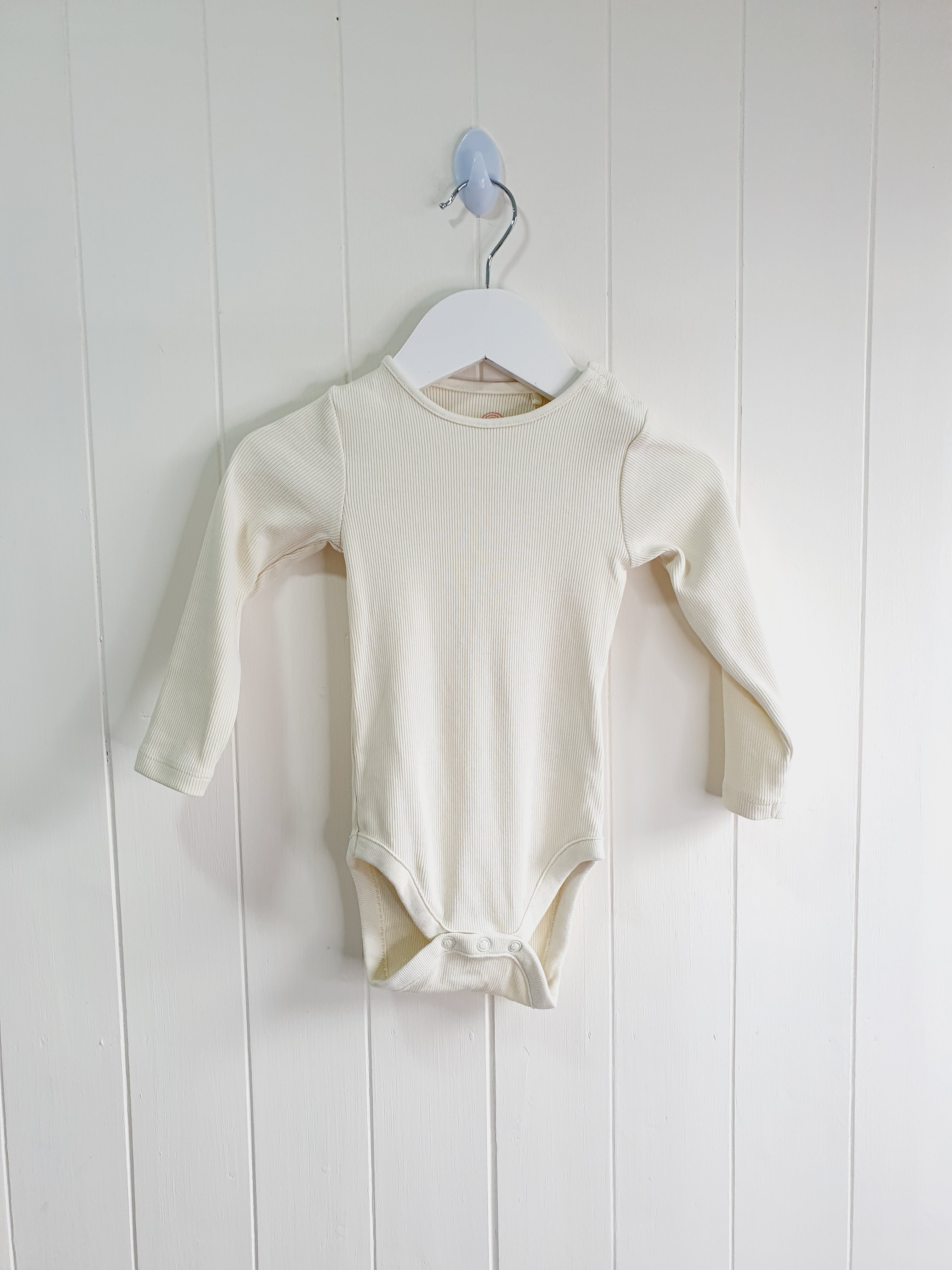 Next cream long sleeve bodysuit 9-12 months
