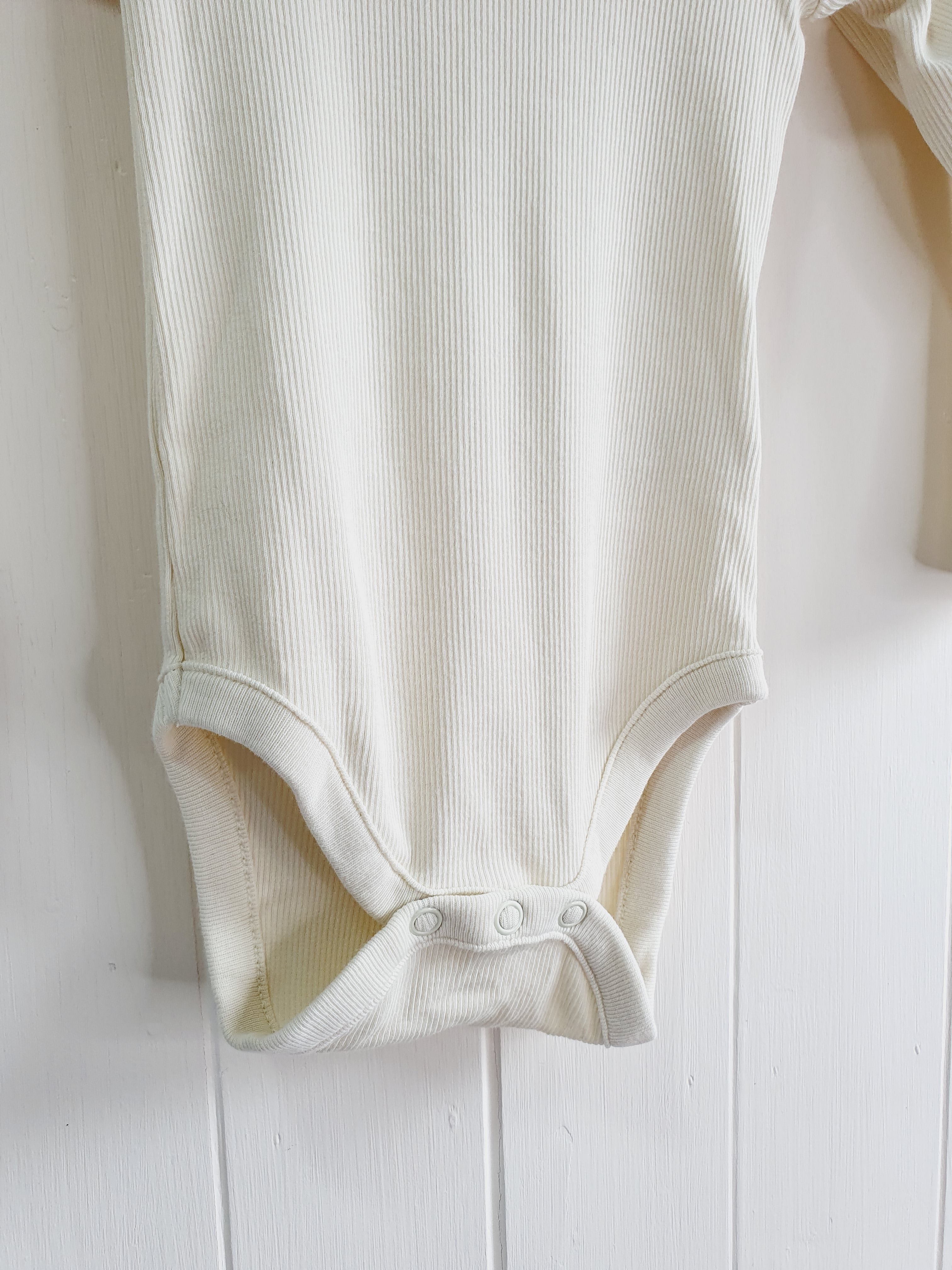 Next cream long sleeve bodysuit 9-12 months