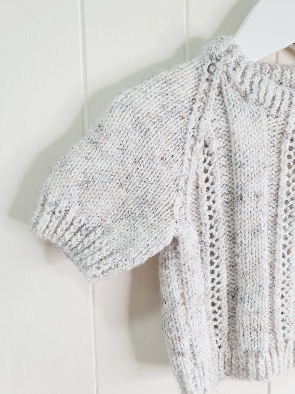 Handmade short sleeve jumper 0-3 months