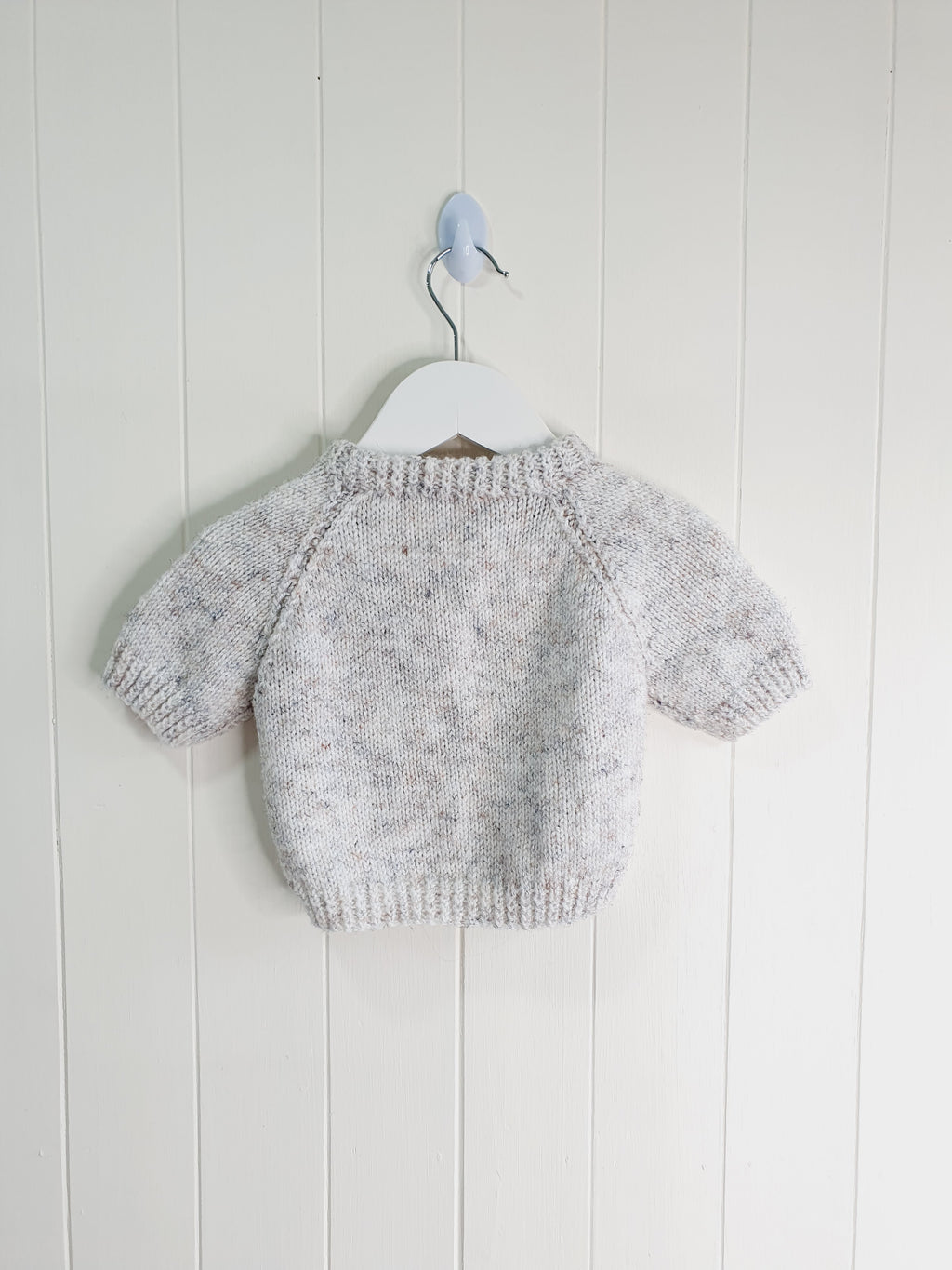 Handmade short sleeve jumper 0-3 months