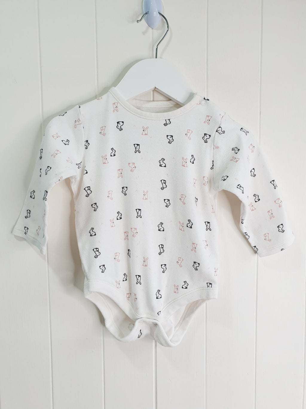 Lullaby bunny print long sleeve bodysuit 12-18 months