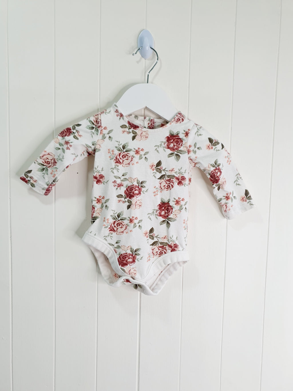 TU floral long sleeve bodysuit 0-3 months