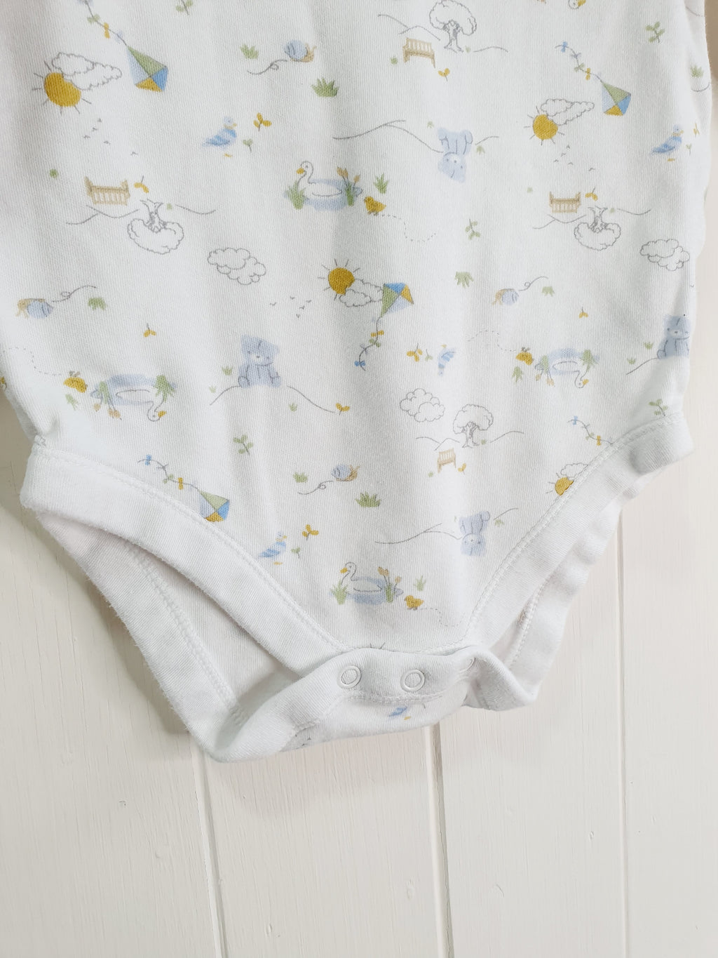 Little Nutmeg nature theme long sleeve bodysuit 9-12 months