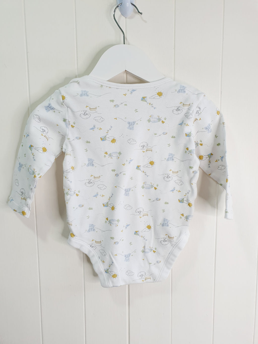 Little Nutmeg nature theme long sleeve bodysuit 9-12 months