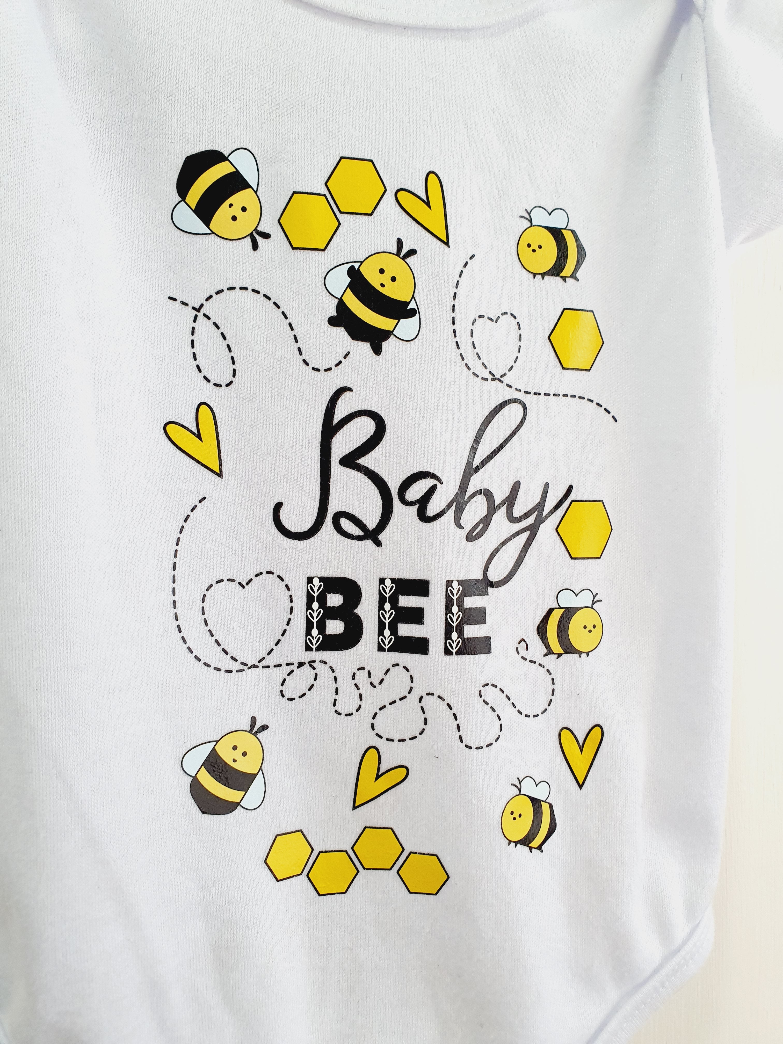 Unbranded baby bee print short sleeve bodysuit 3-6 months