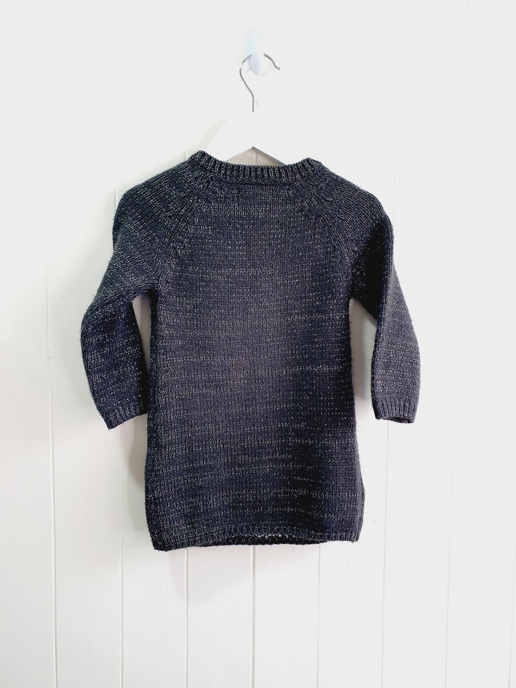 Primark grey knit dress 12-18 months