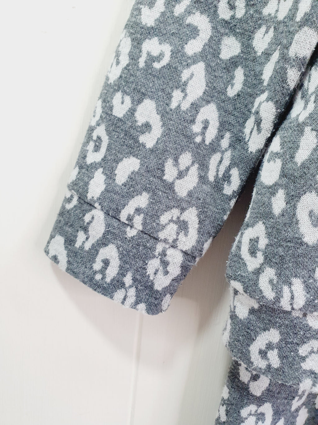 TU grey leopard print  jumper and trousers set 18-24 months