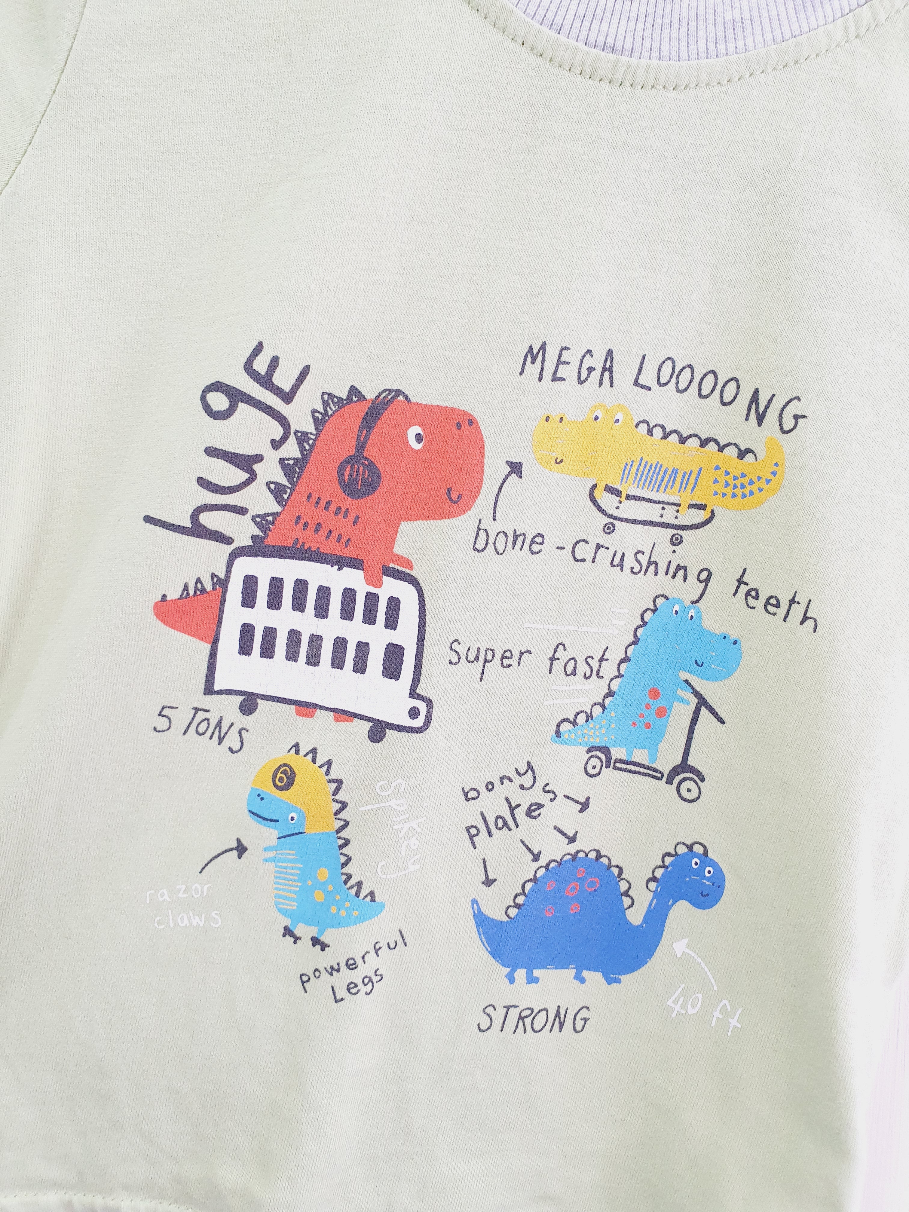 George dinosaur print green T-shirt 9-12 months