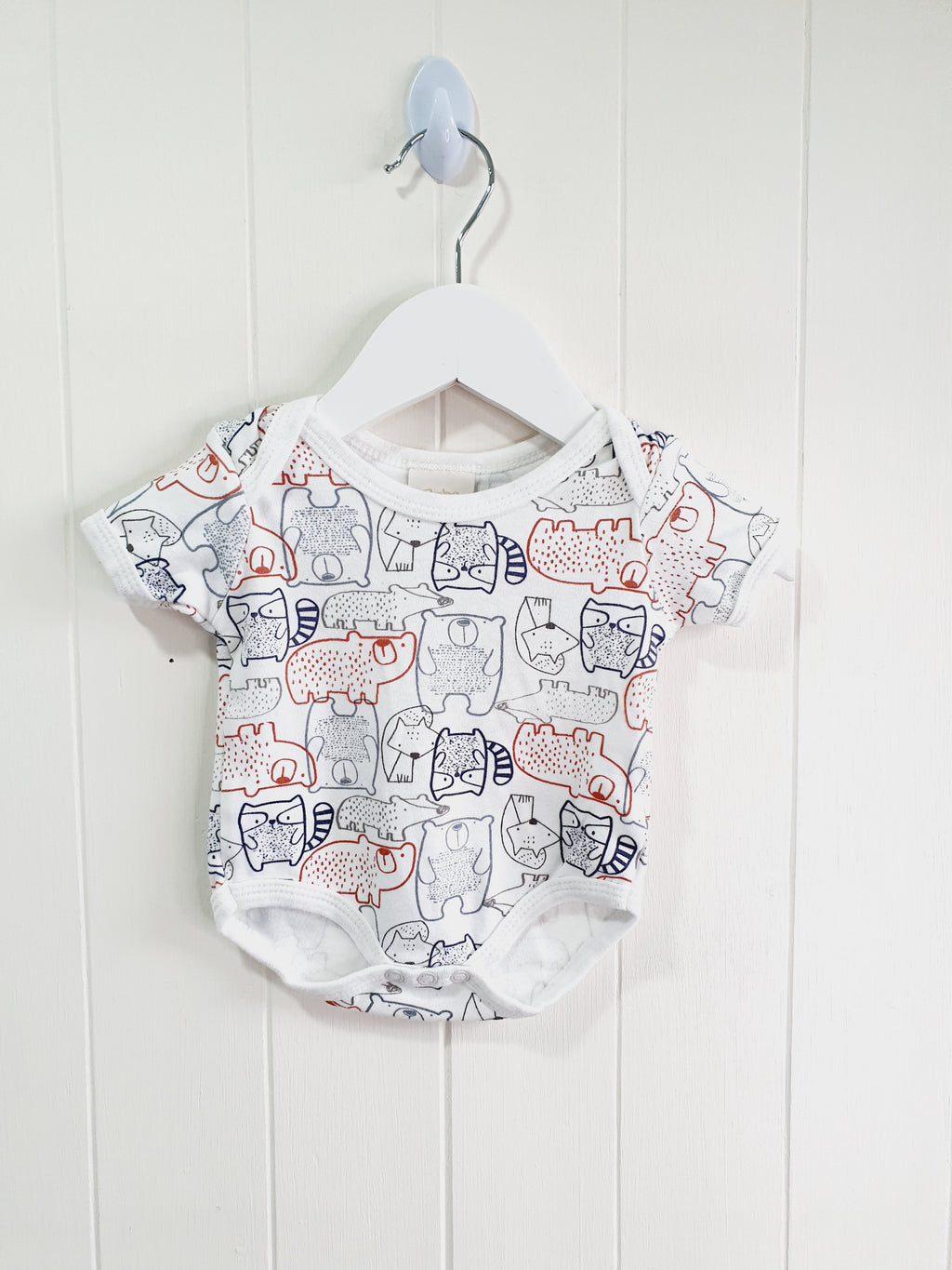 Bebe Bonito animal print bodysuit and long sleeve top set 0-3 months