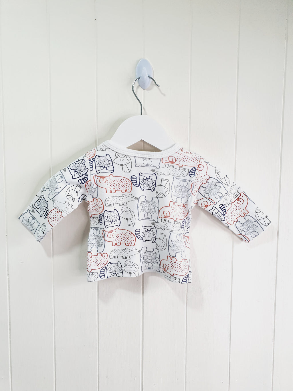 Bebe Bonito animal print bodysuit and long sleeve top set 0-3 months