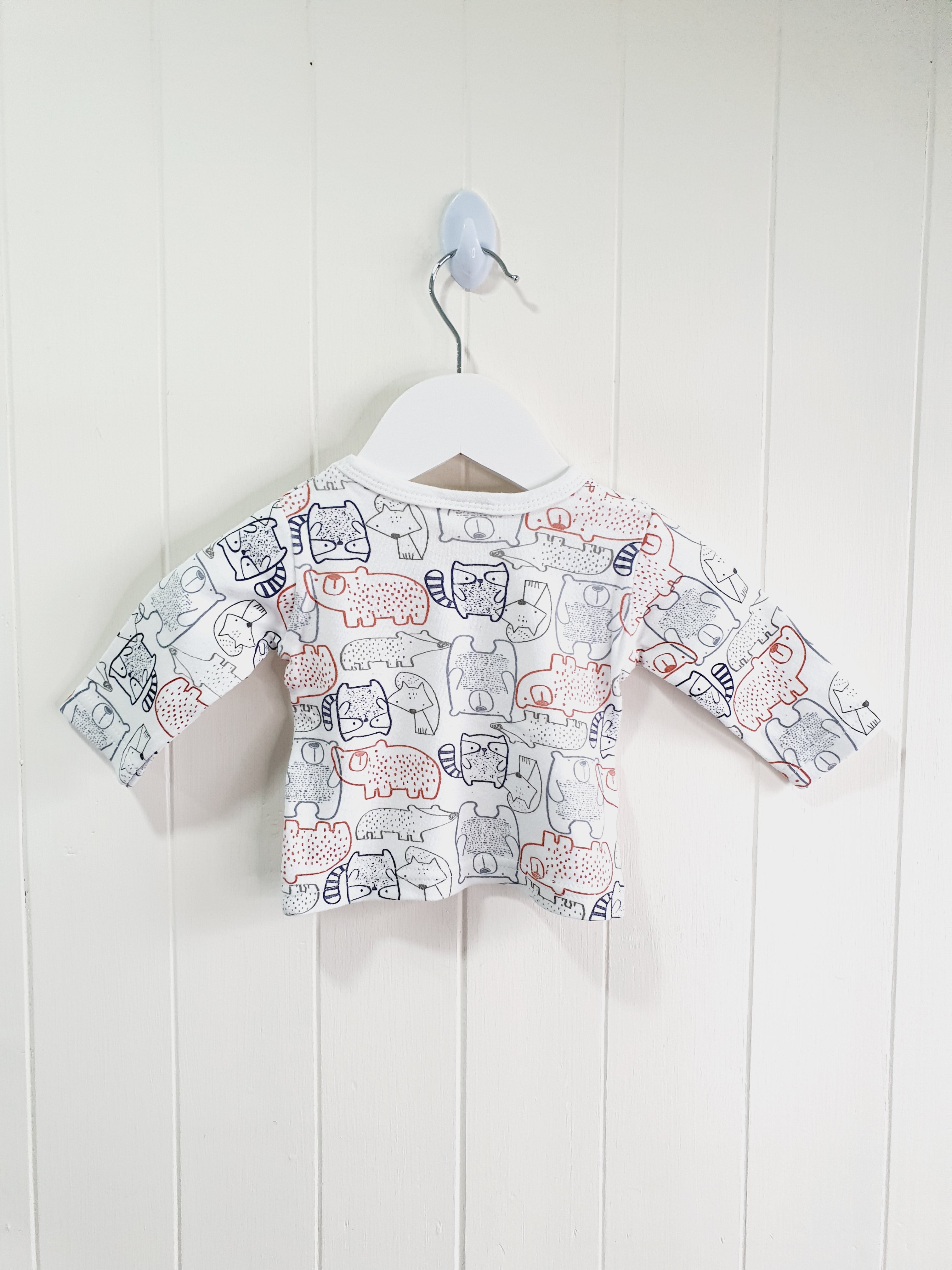 Bebe Bonito animal print bodysuit and long sleeve top set 0-3 months