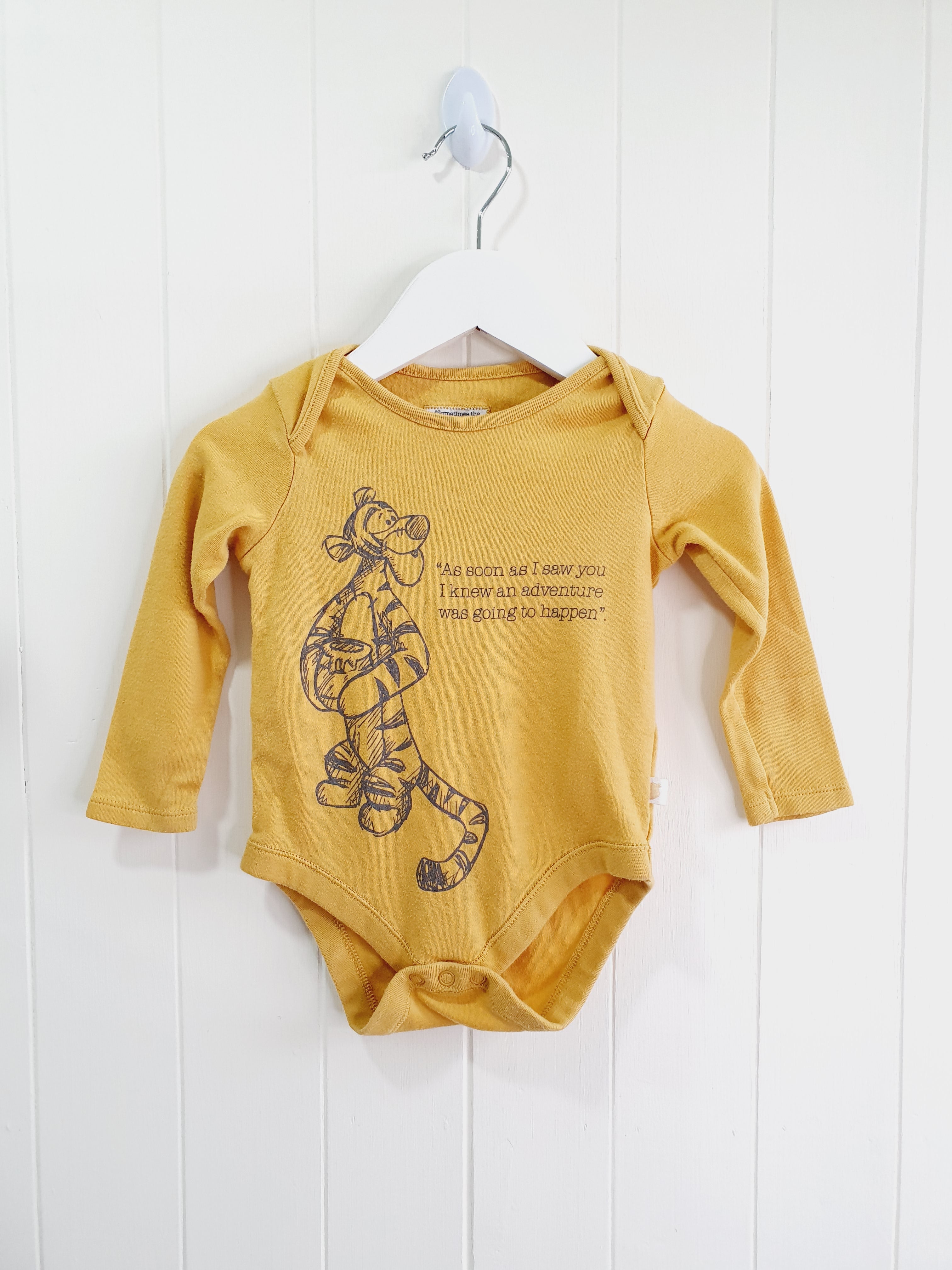 Tigger yellow bodysuit 9-12 months