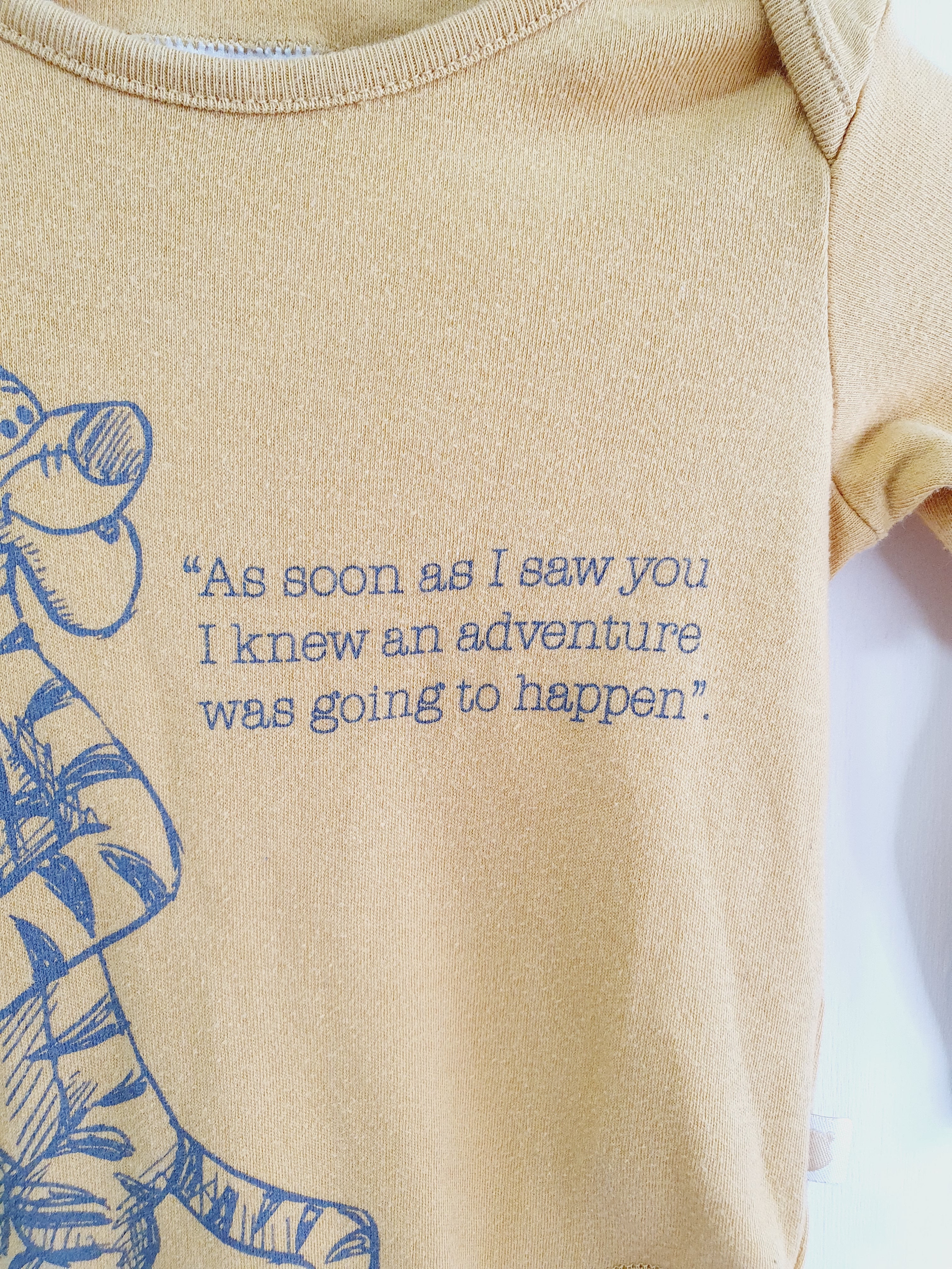 Tigger yellow bodysuit 9-12 months