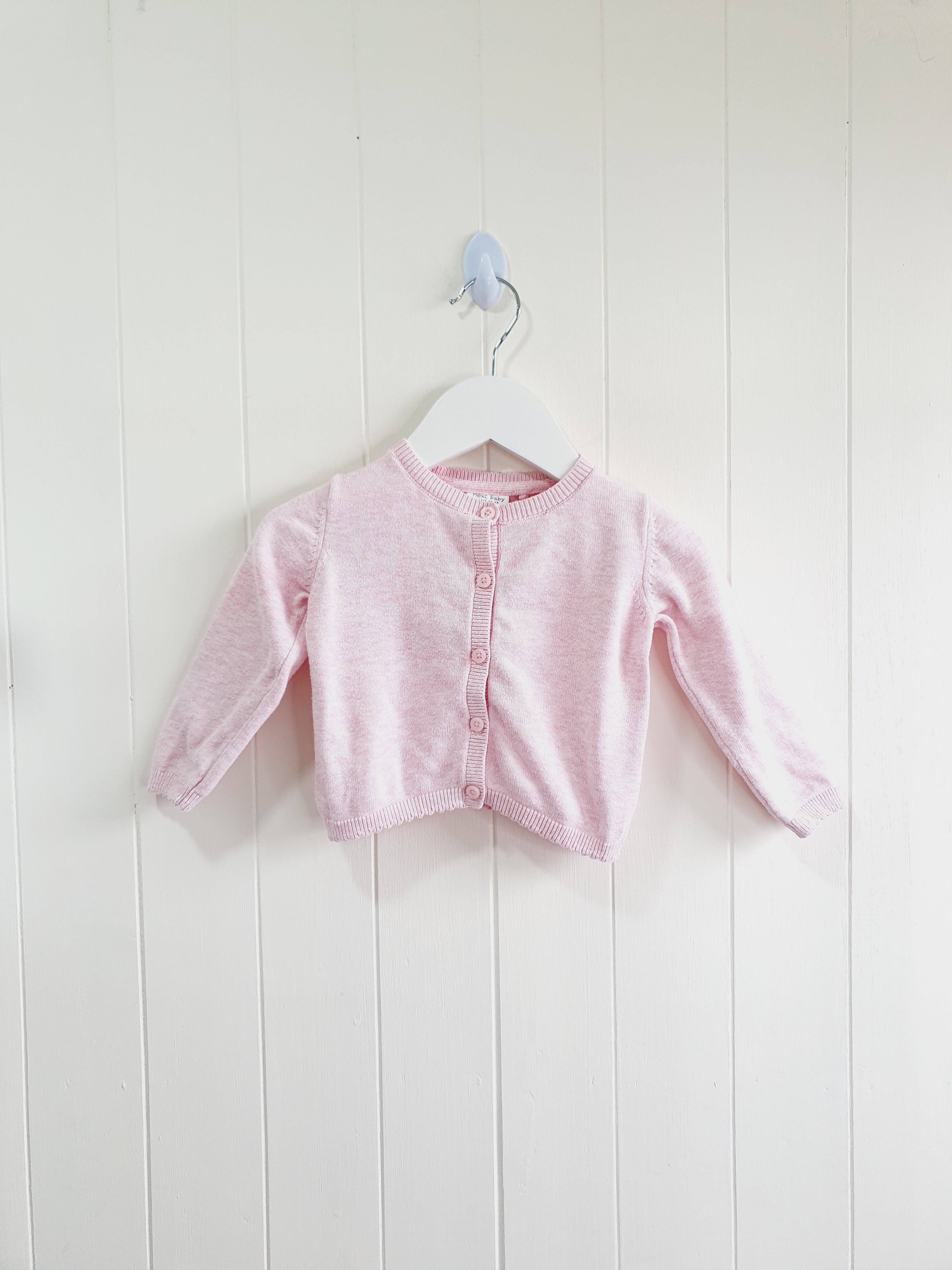 Next pink cardigan 9-12 months