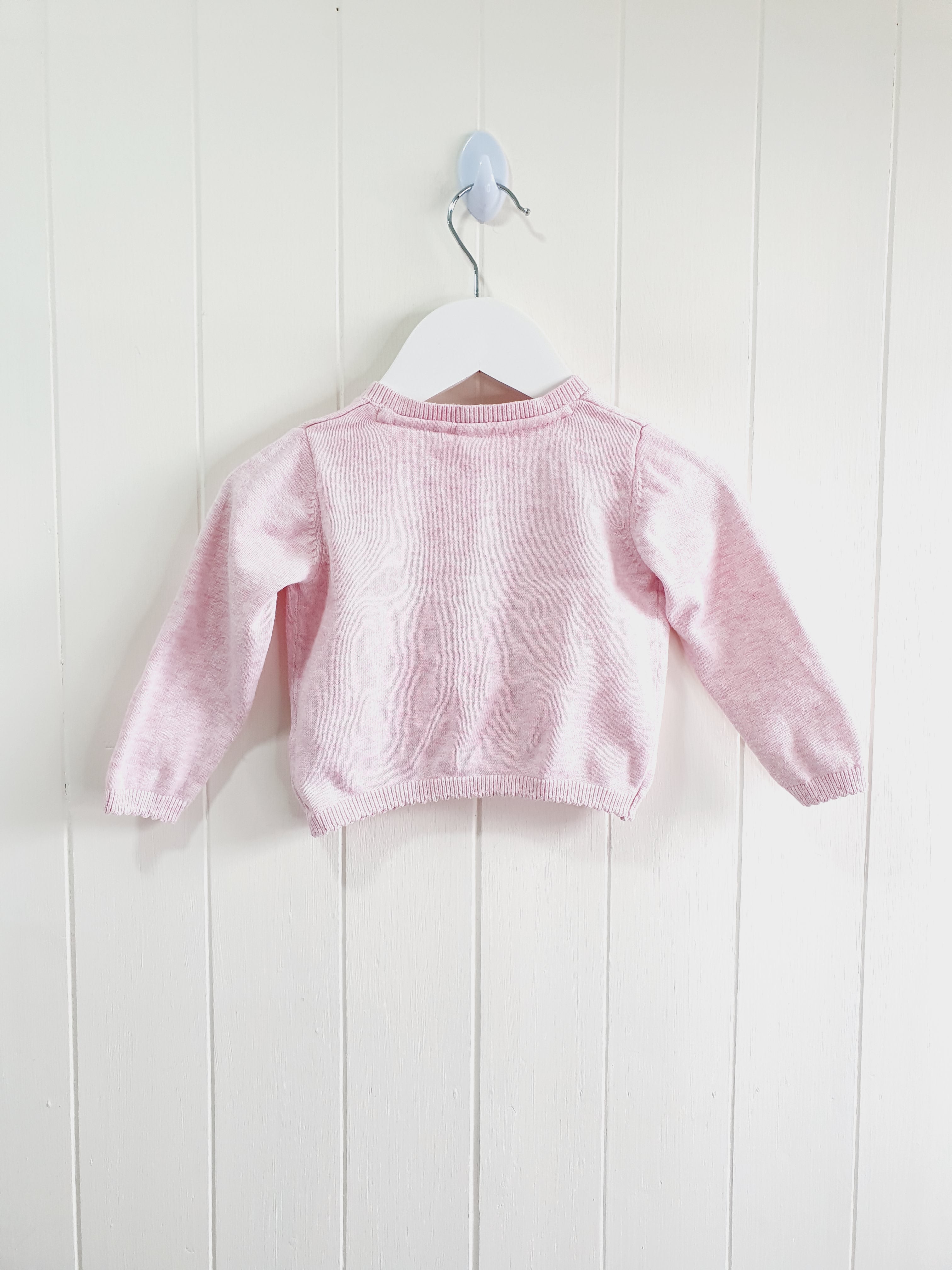 Next pink cardigan 9-12 months