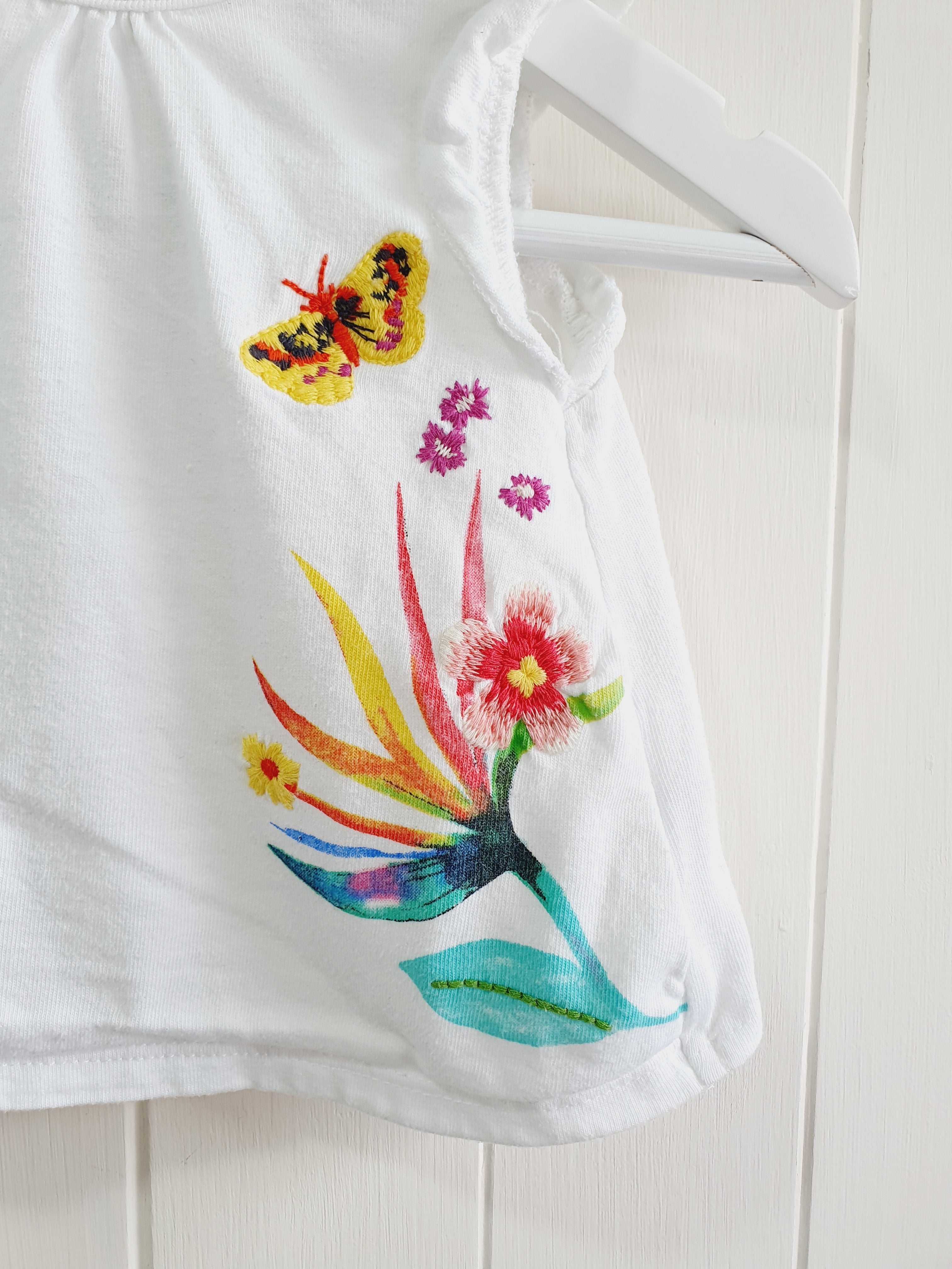 Next flowers and butterflies t-shirts up to 1 month