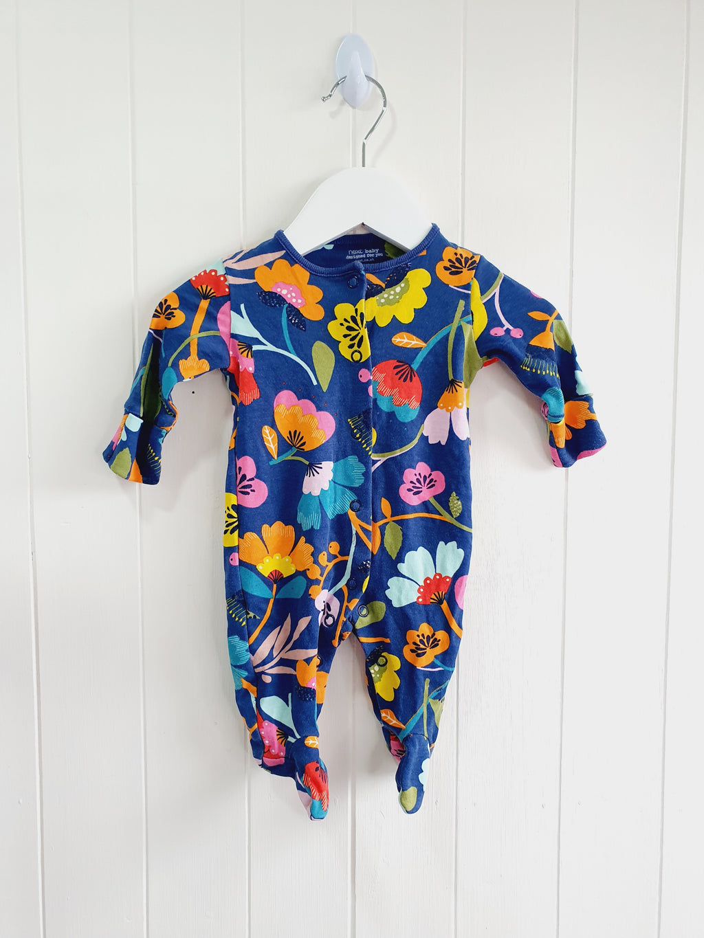 Next floral sleepsuit set Up to 1 months
