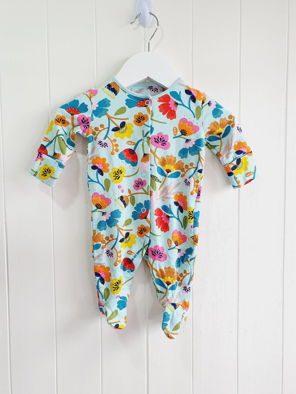 Next floral sleepsuit set Up to 1 months