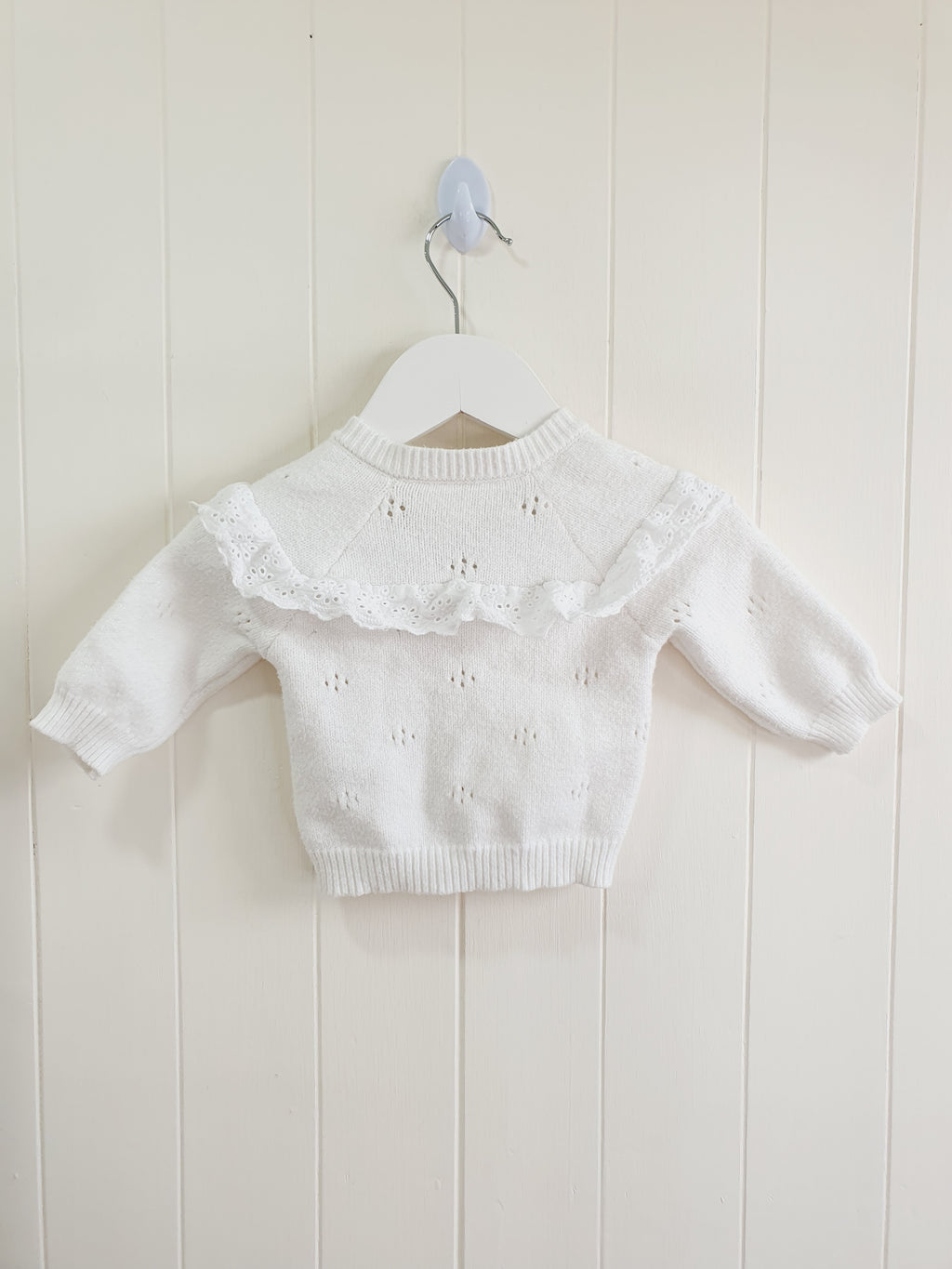 Matalan white and pink cardigans 0-3 months