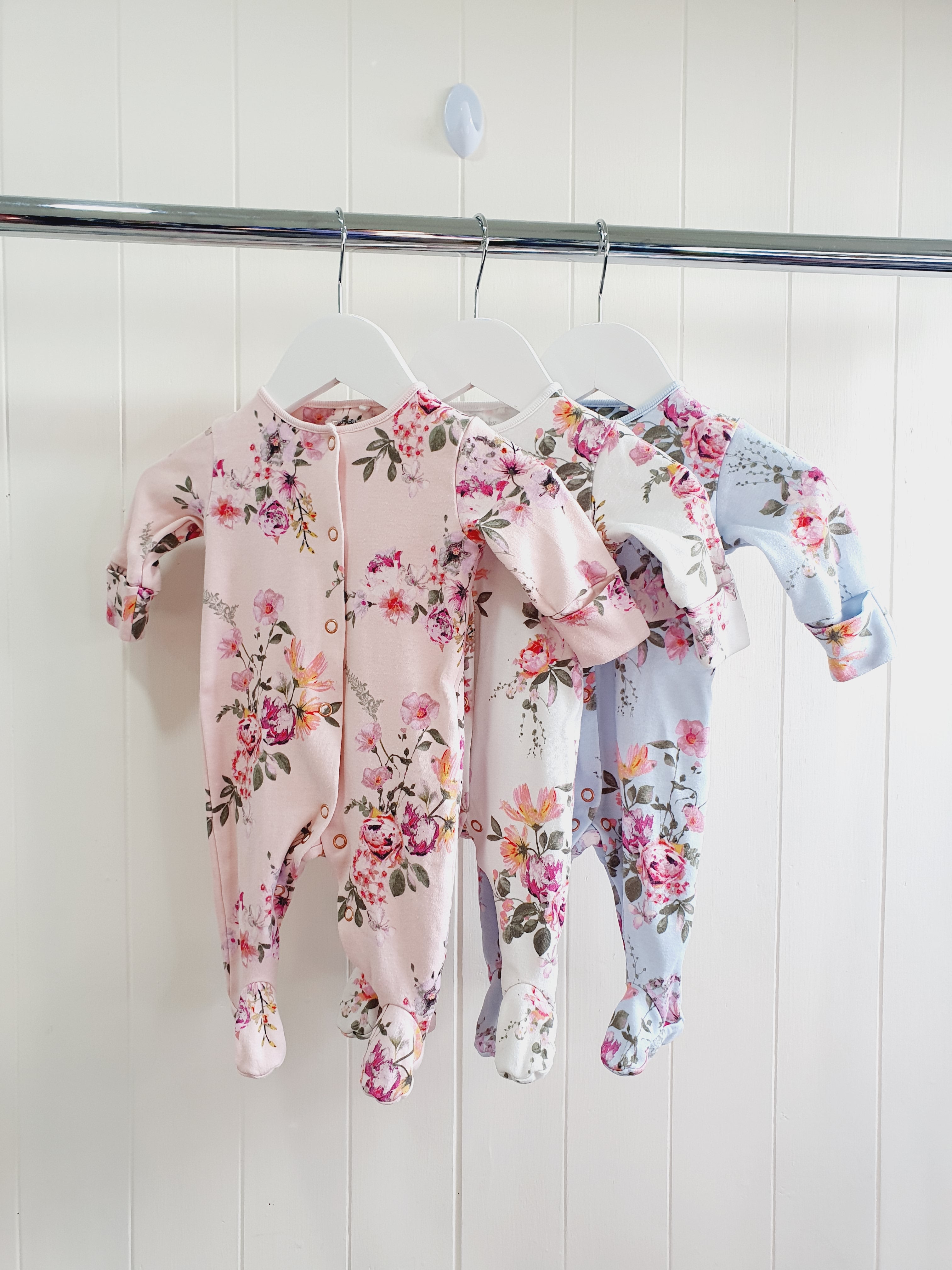 Next floral sleepsuit set Up to 1 month