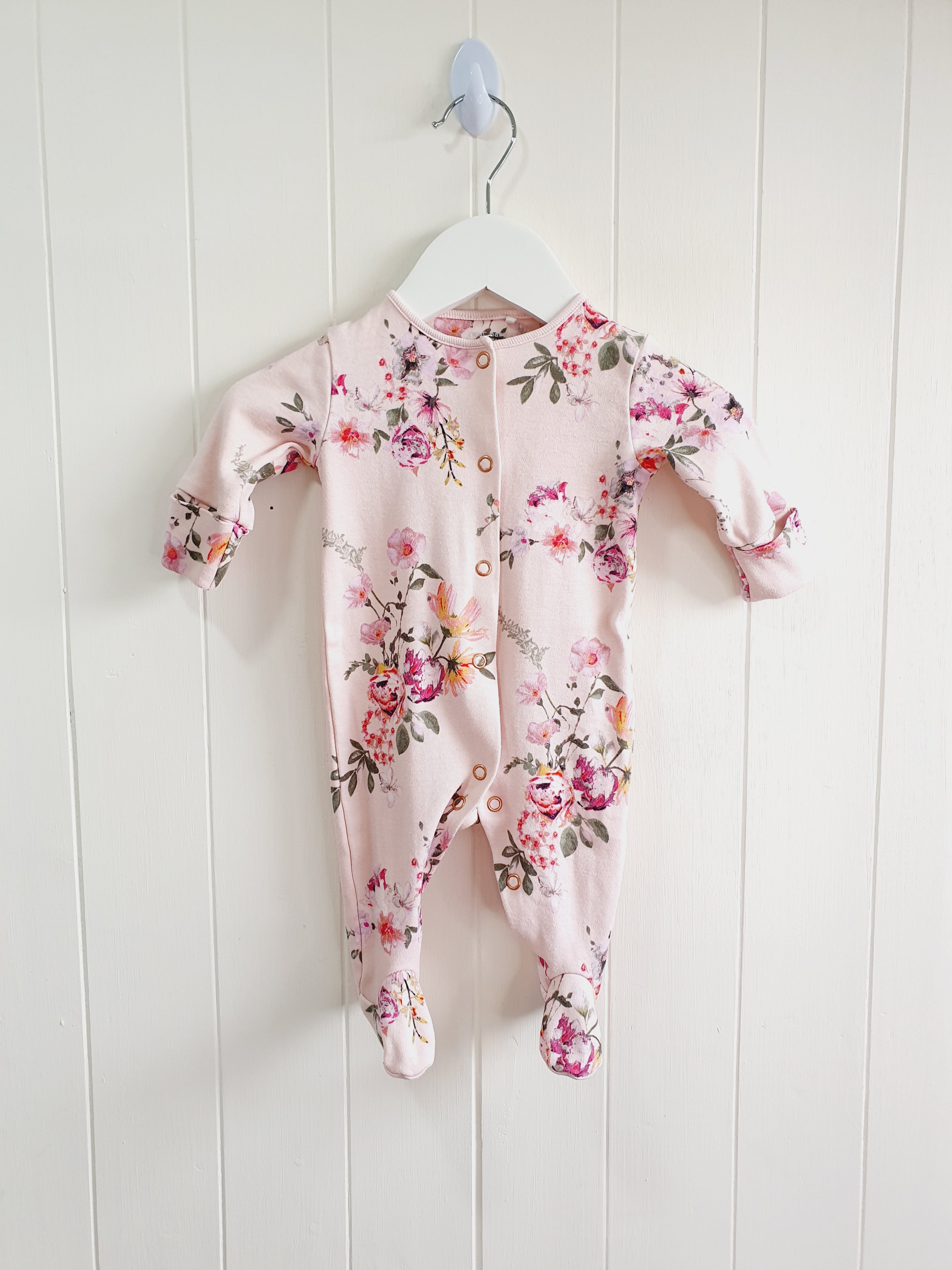Next floral sleepsuit set Up to 1 month