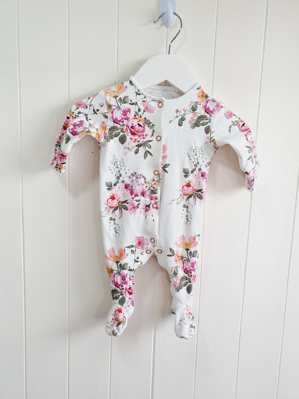 Next floral sleepsuit set Up to 1 month