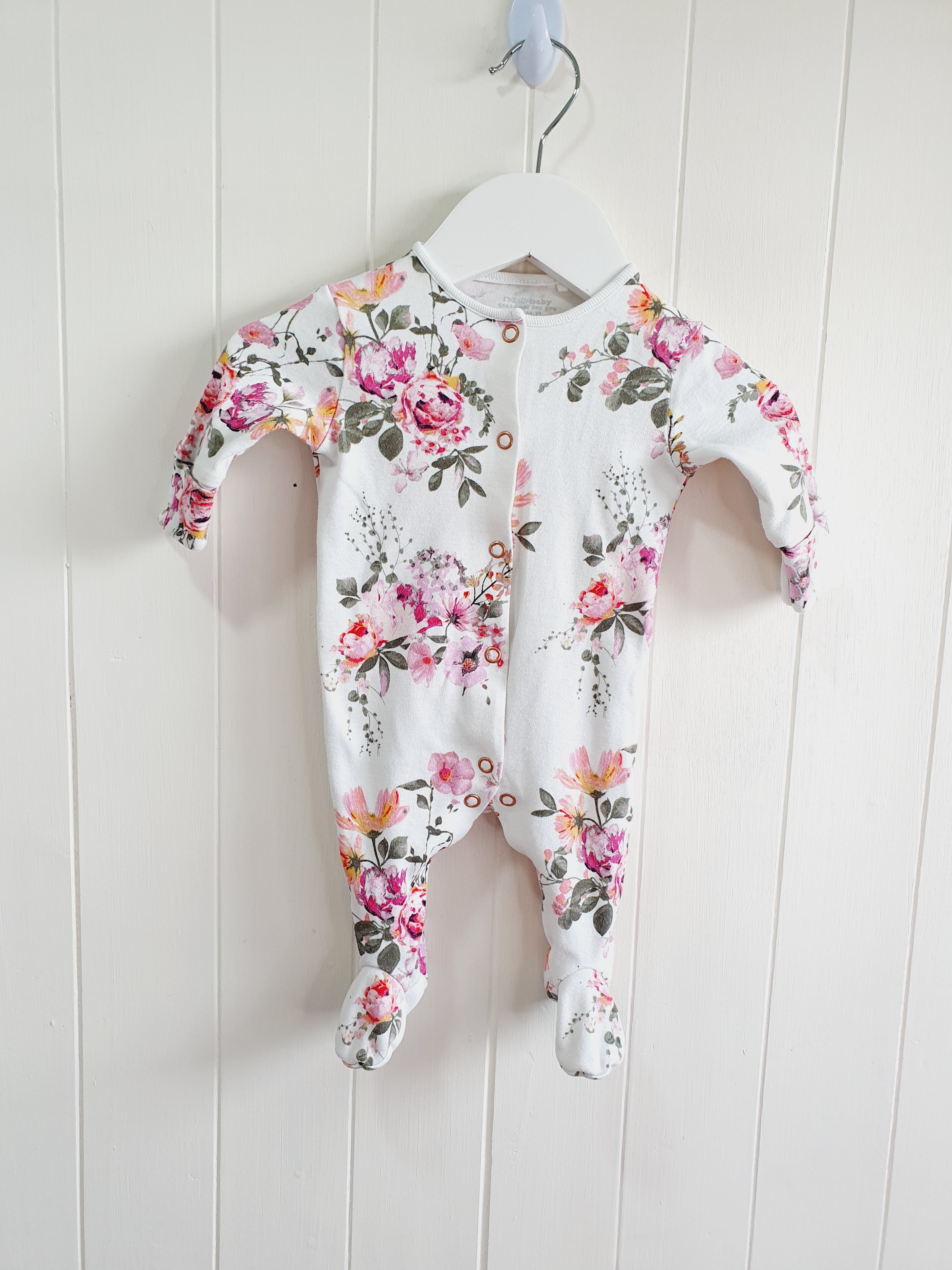 Next floral sleepsuit set Up to 1 month