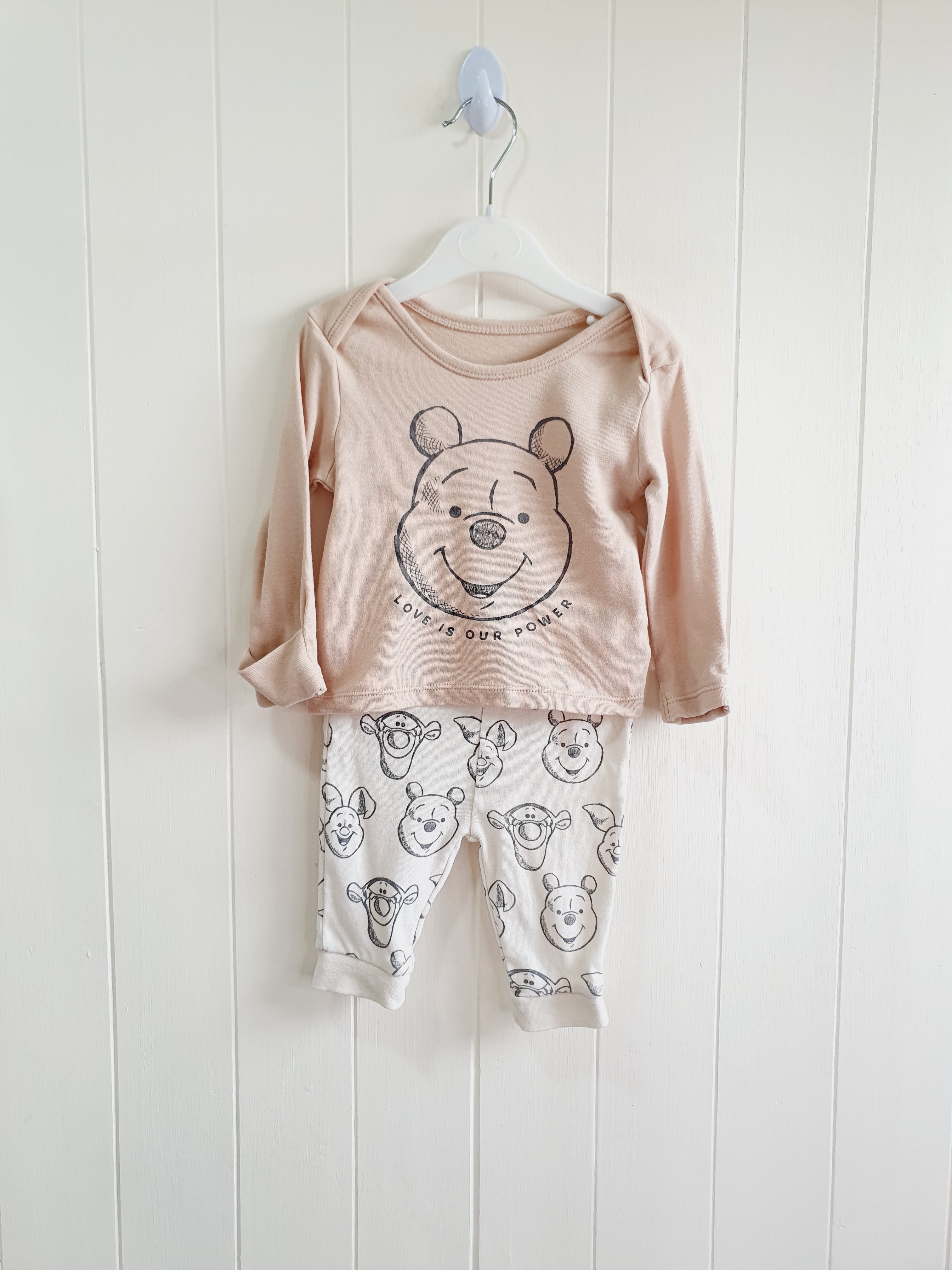 Winnie The Pooch two piece pyjamas 0-3 months