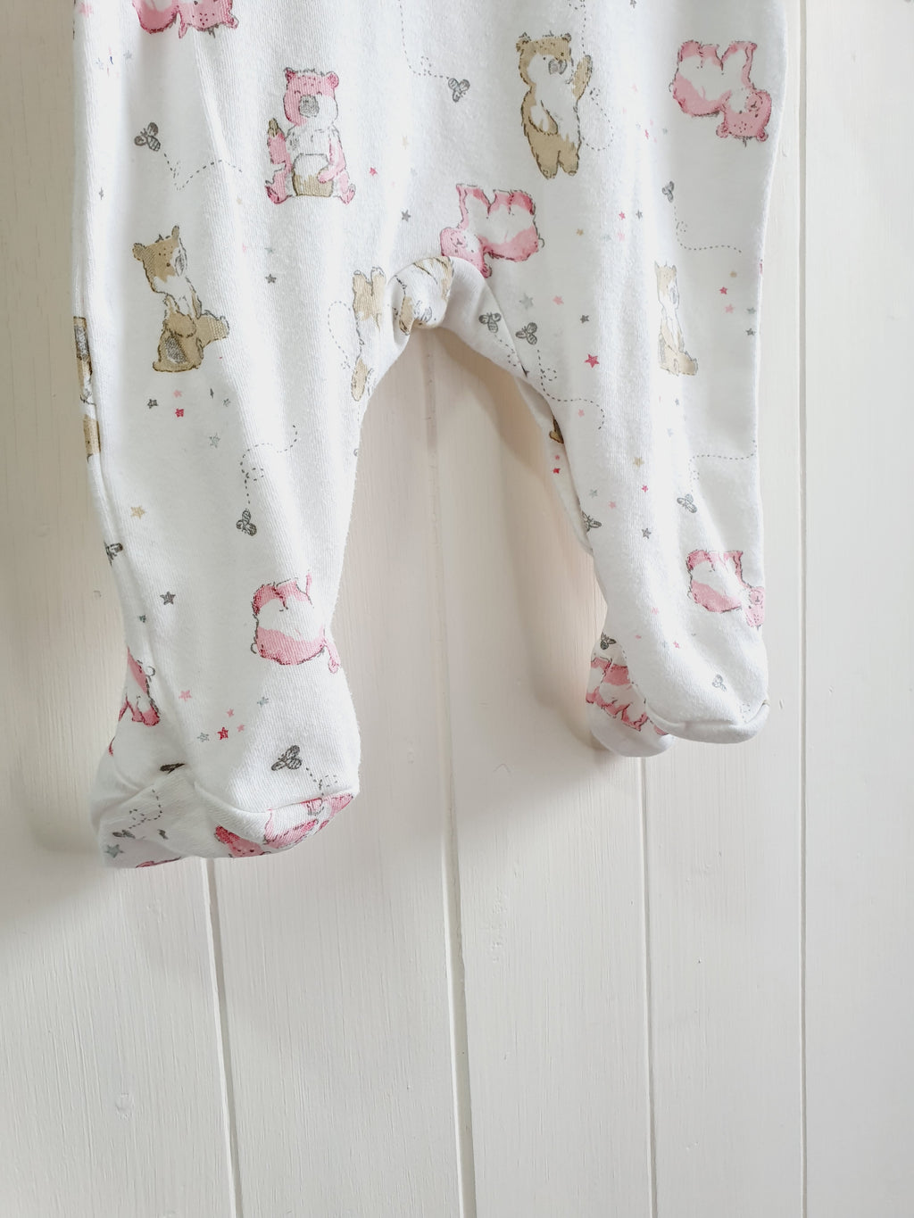 Bebe Bonito animal print sleepsuit and hat set 0-3 months