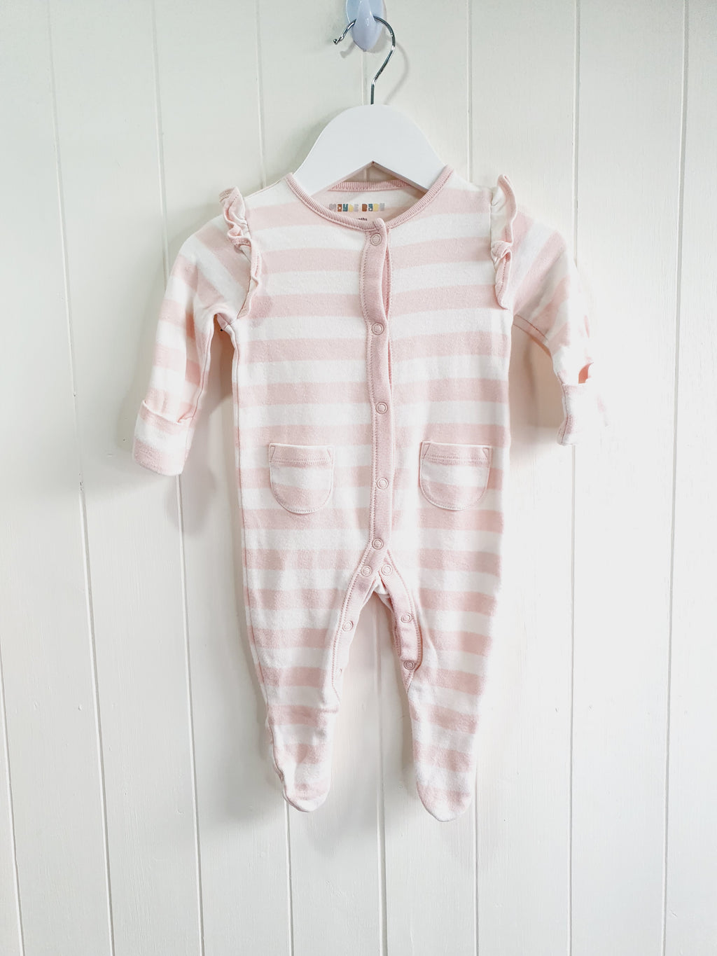 Mixed brands baby girl sleepsuits bundle 0-3 months