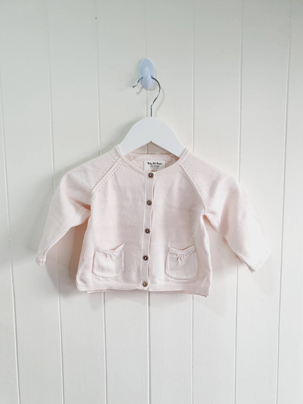 Zara baby pink cardigan 6-9 months