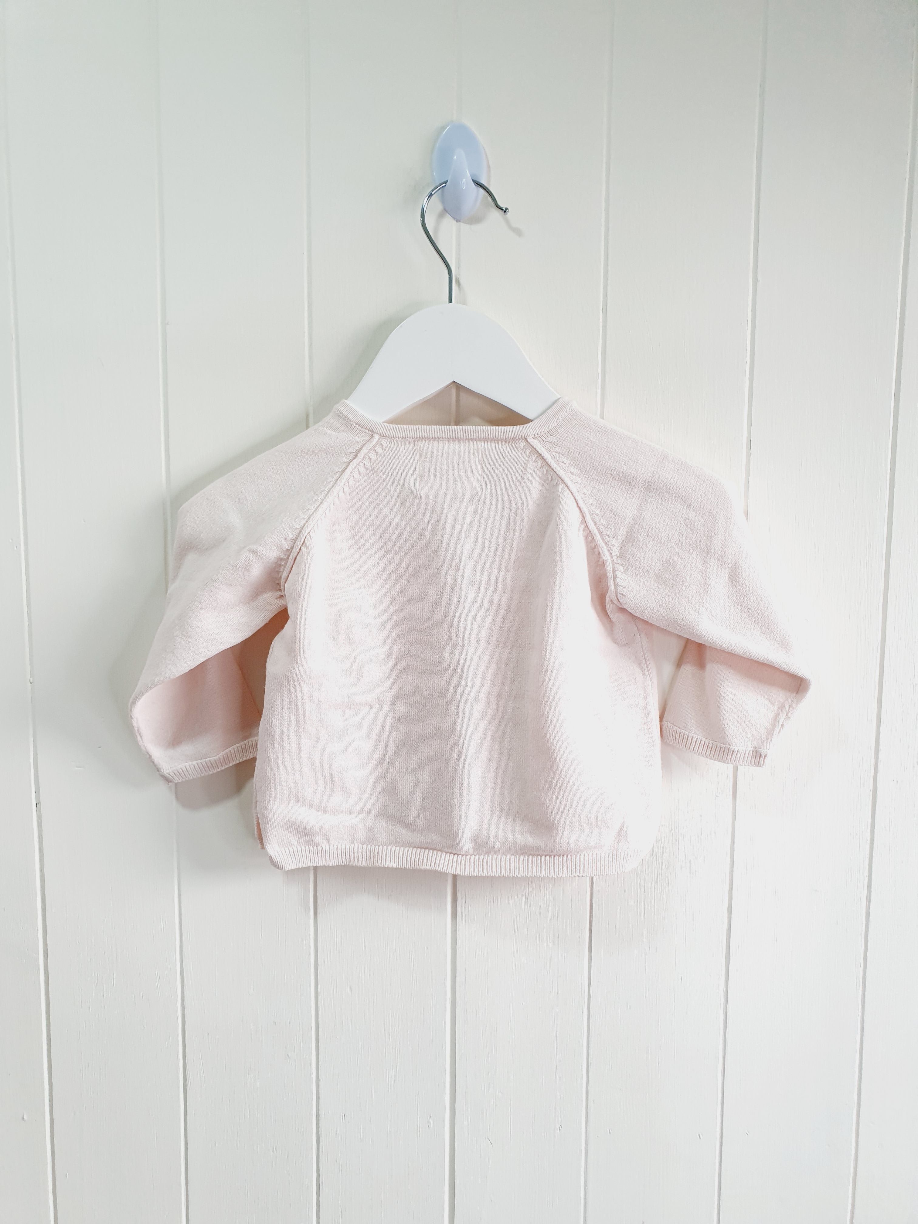 Zara baby pink cardigan 6-9 months