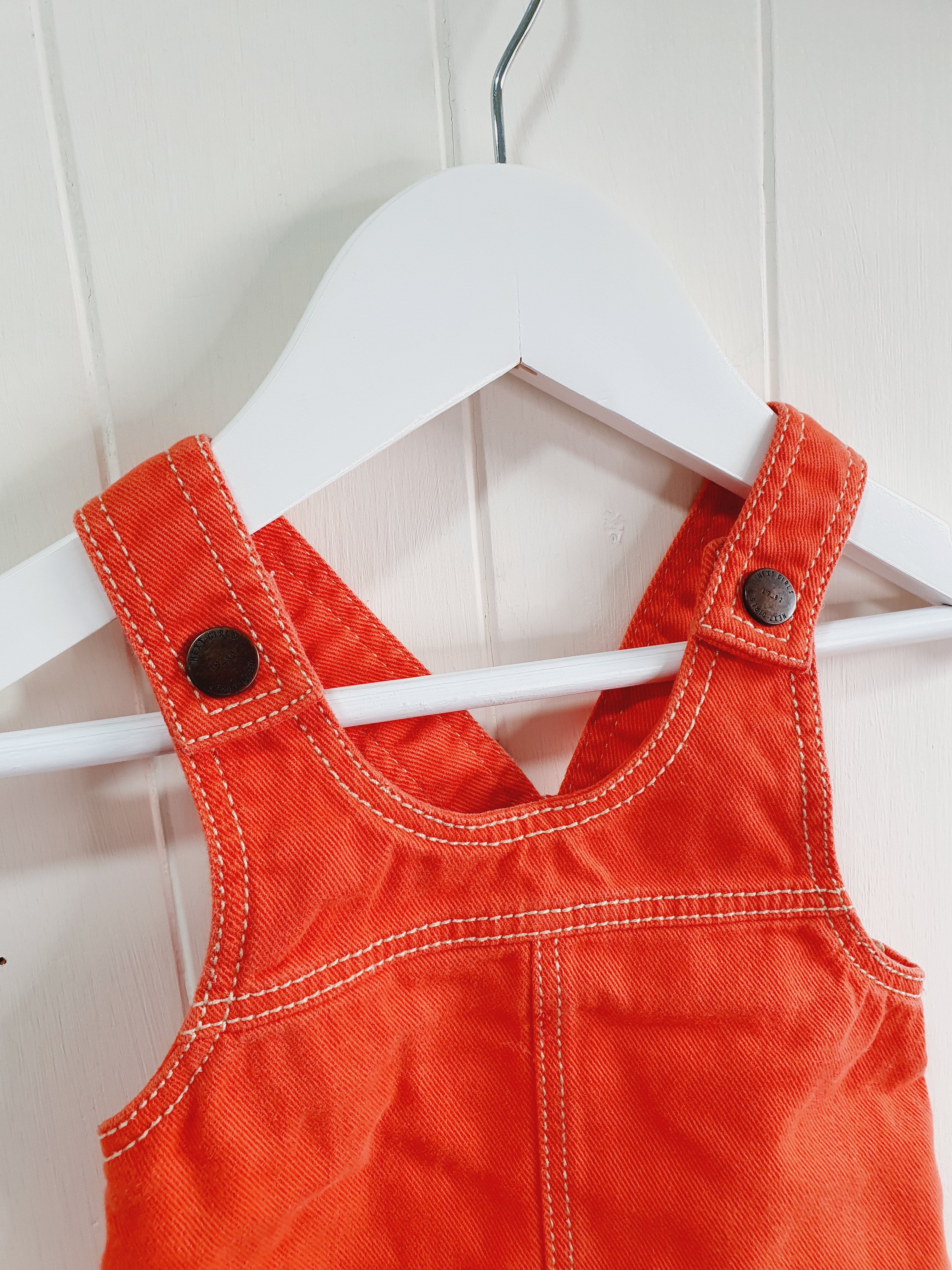 Next denim pinafore dress 3-6 months