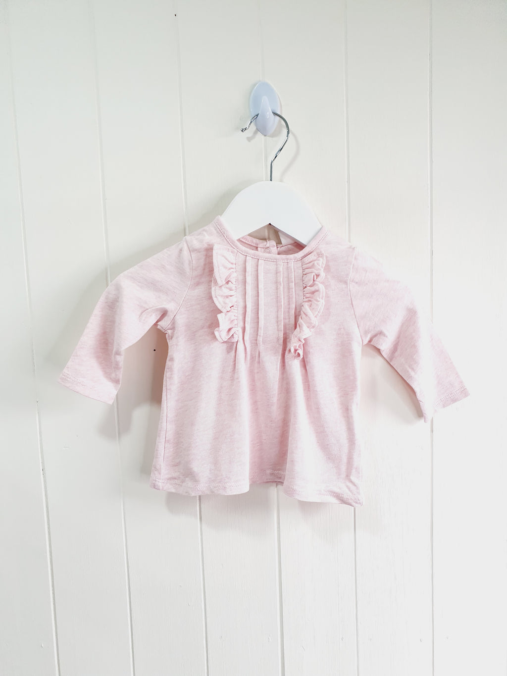 Next light pink long sleeve top Up to 3 months