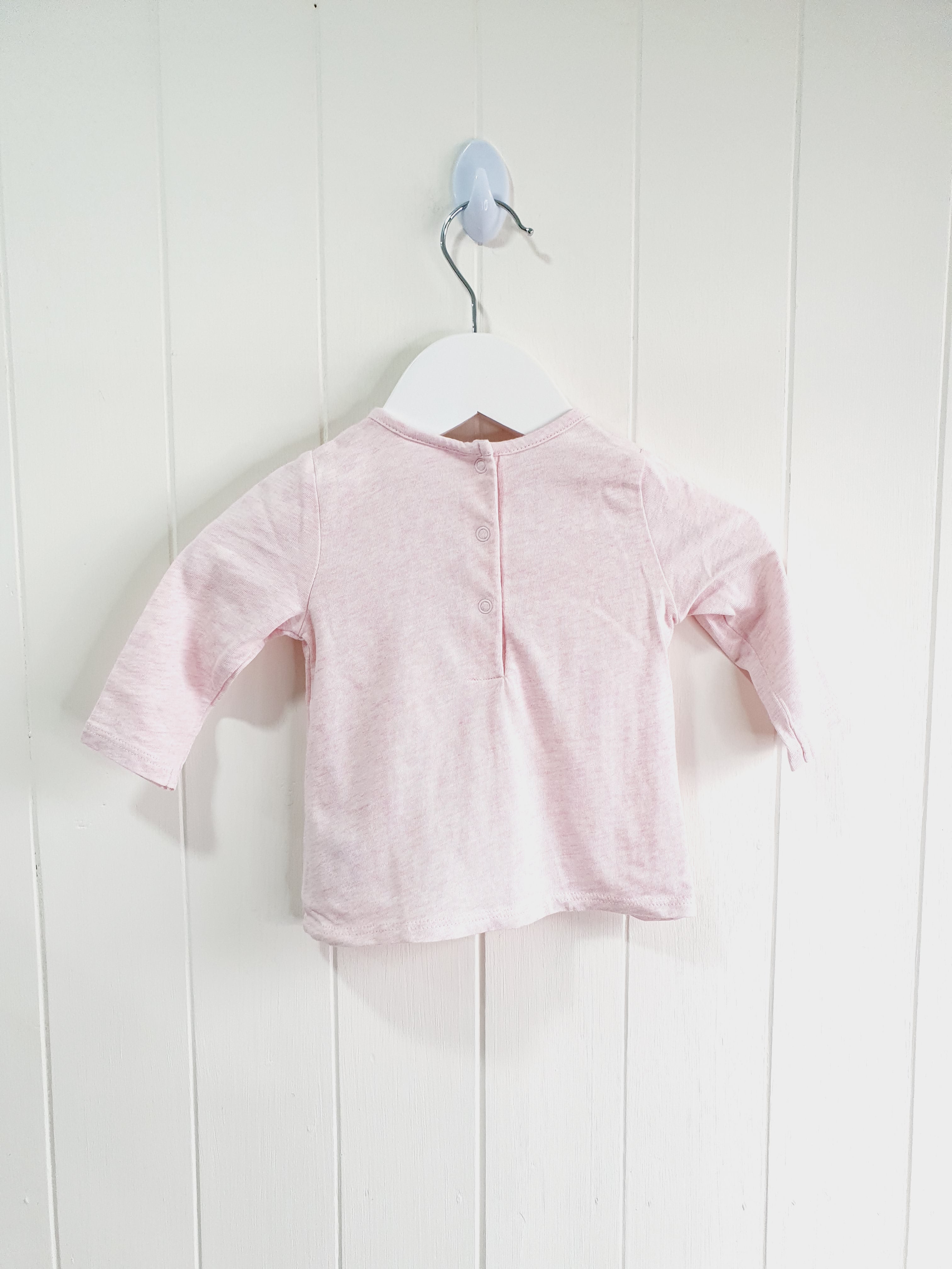 Next light pink long sleeve top Up to 3 months