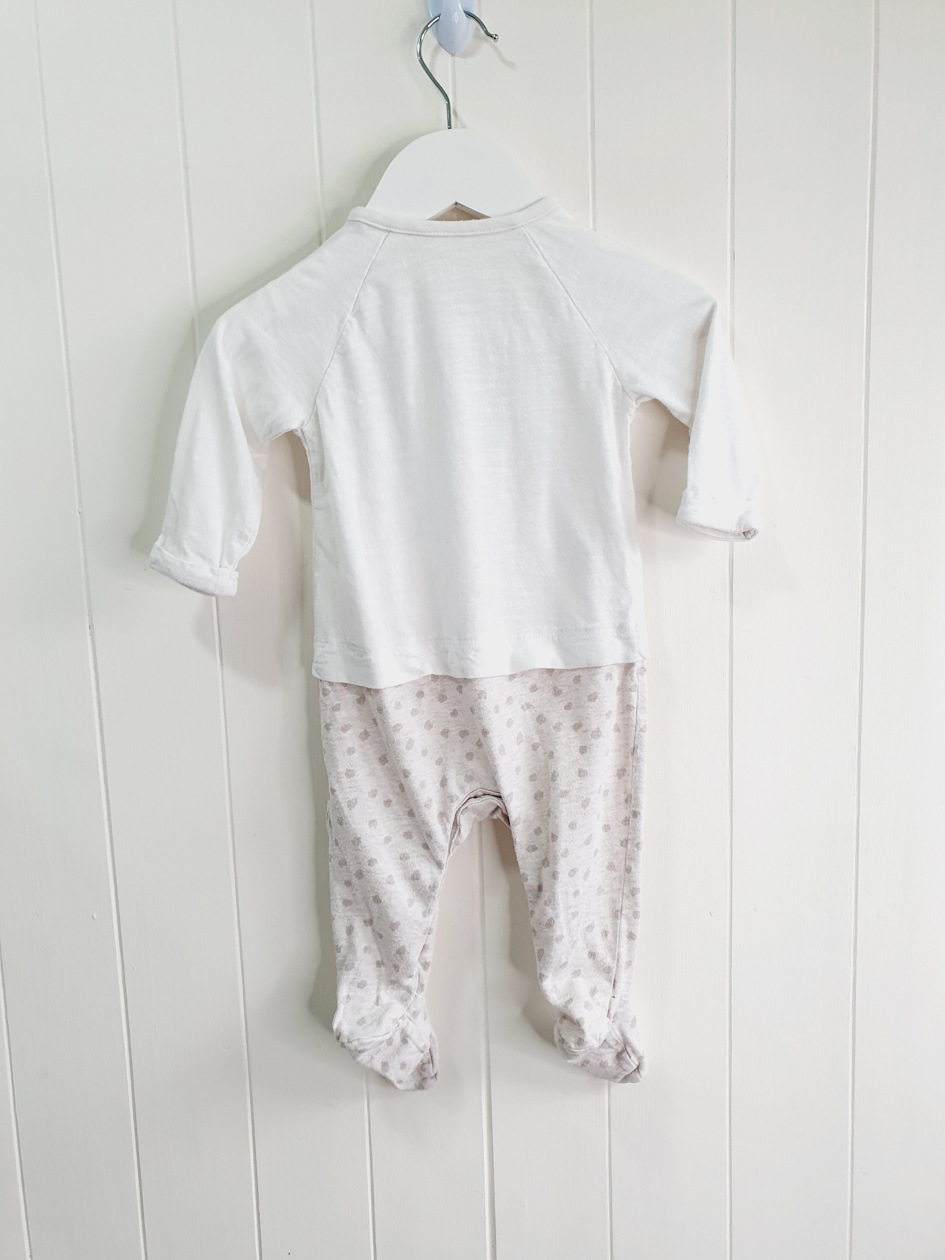 Mothercare animal print sleepsuit 3-6 months