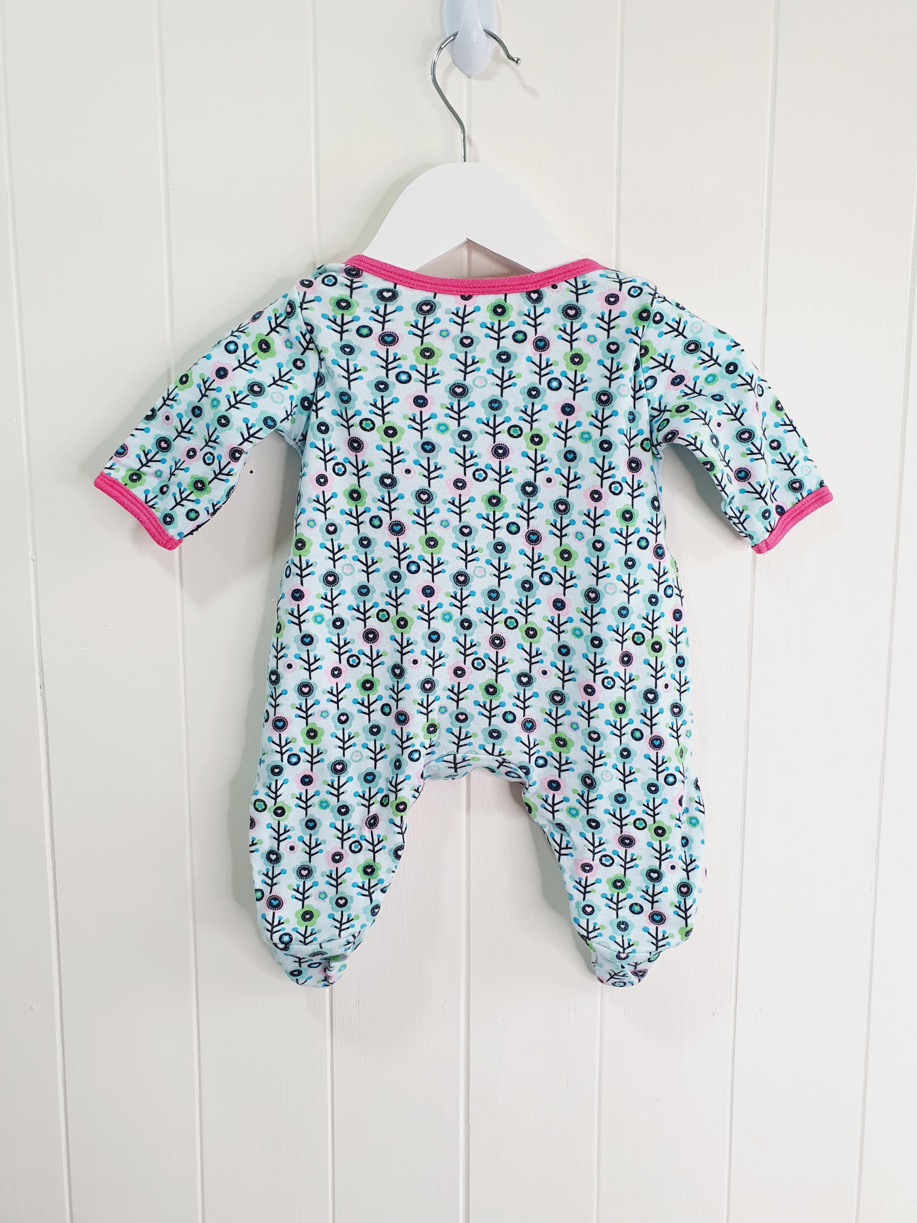 Minclub floral sleepsuit Newborn
