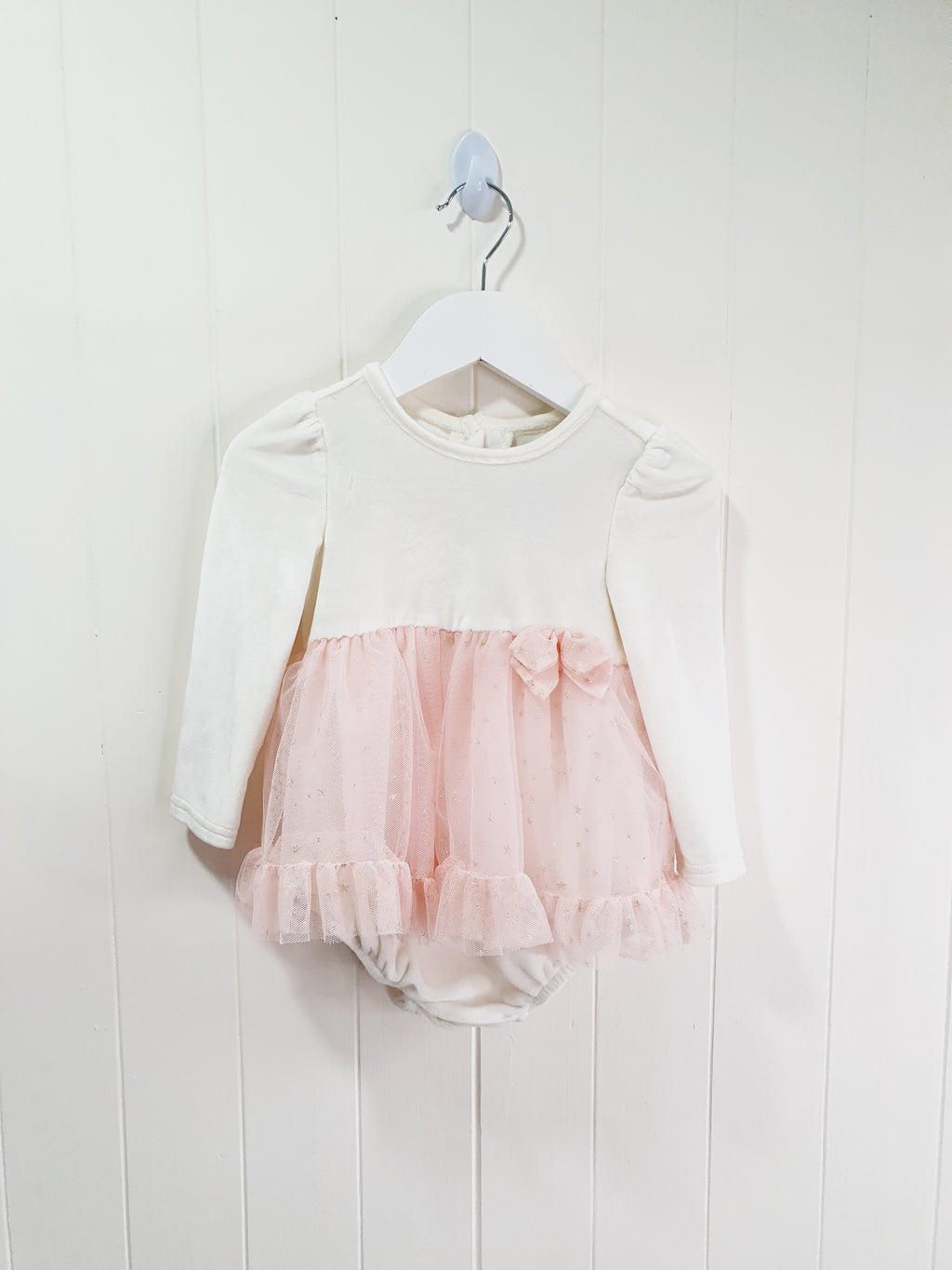 Joie cream velvet bodysuit with tulle skirt 12-18 months