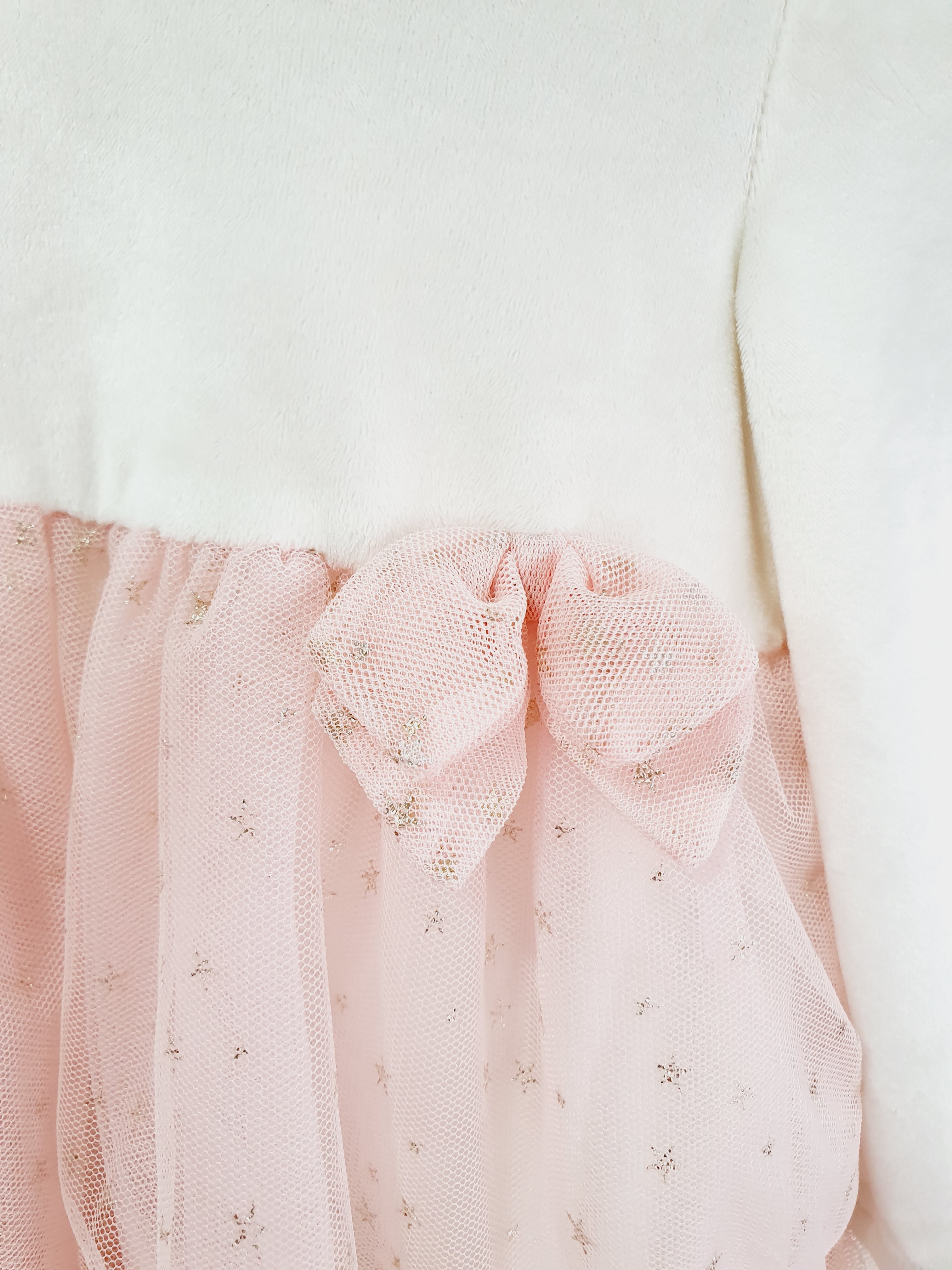 Joie cream velvet bodysuit with tulle skirt 12-18 months