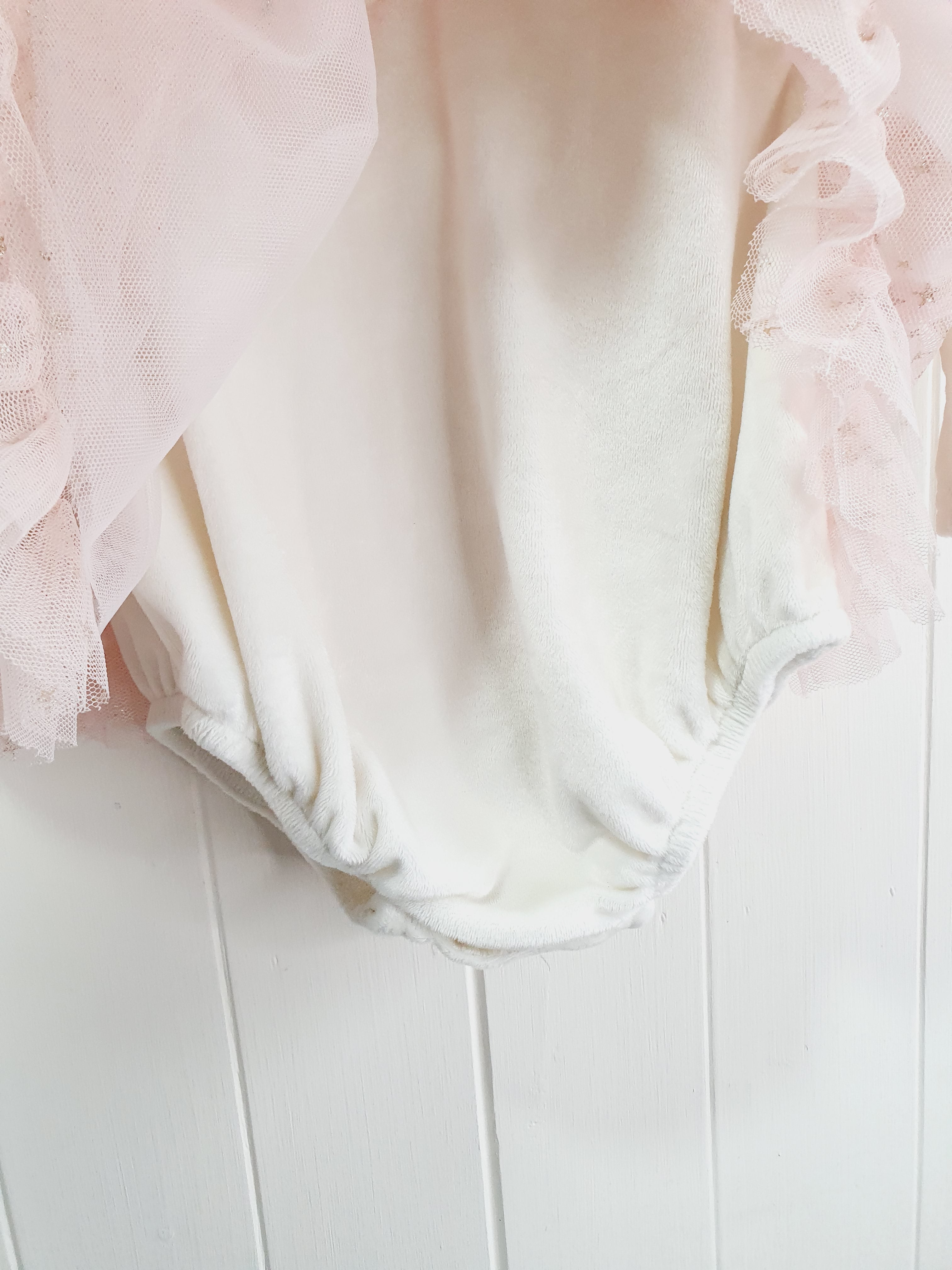 Joie cream velvet bodysuit with tulle skirt 12-18 months