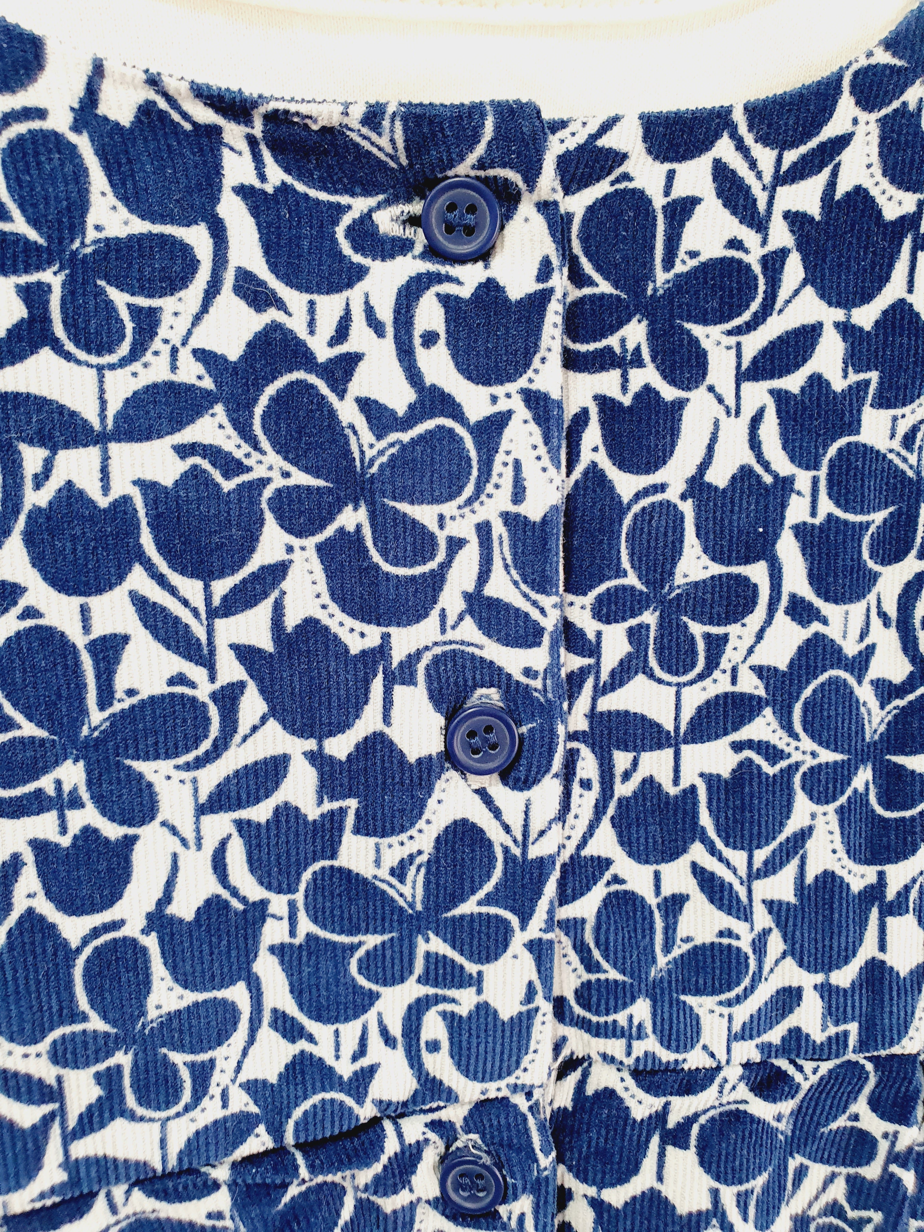 Mini Club blue corduroy pinafore dress and bodysuit set 1.1/2-2 years