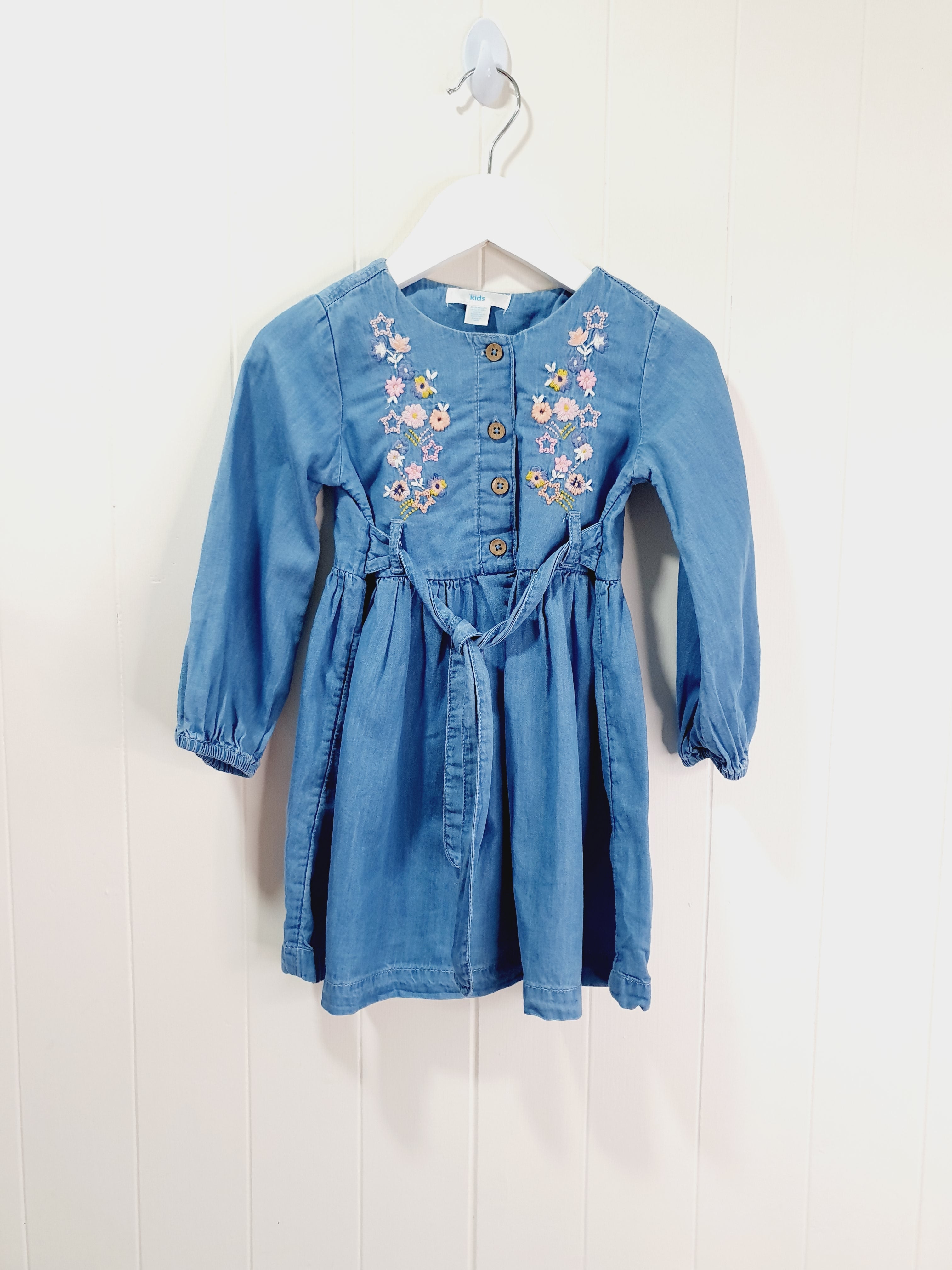 M&Co Kids lightweight denim dress 18-24 months