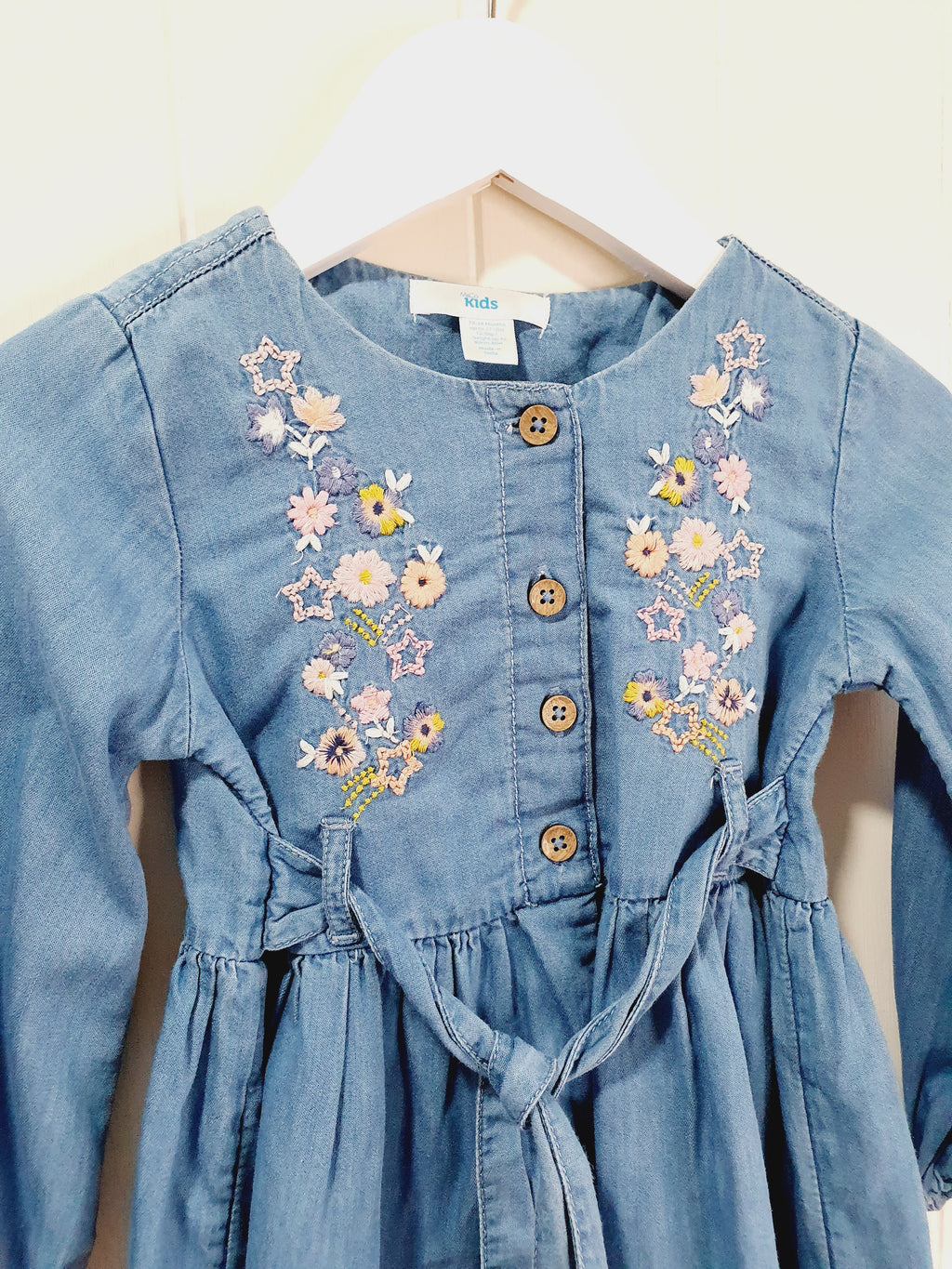 M&Co Kids lightweight denim dress 18-24 months