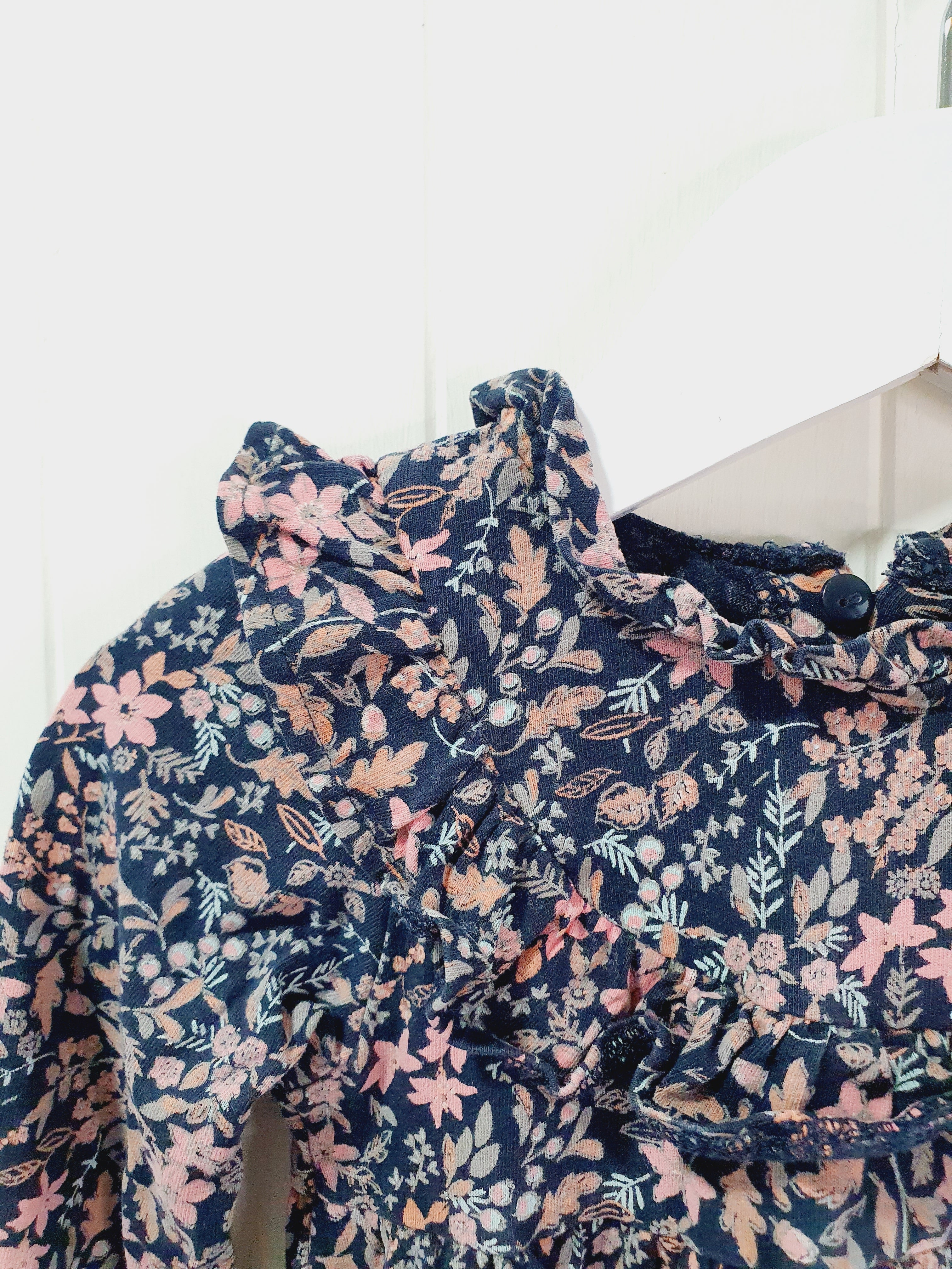 Next black floral dress 1.1/2-2 years