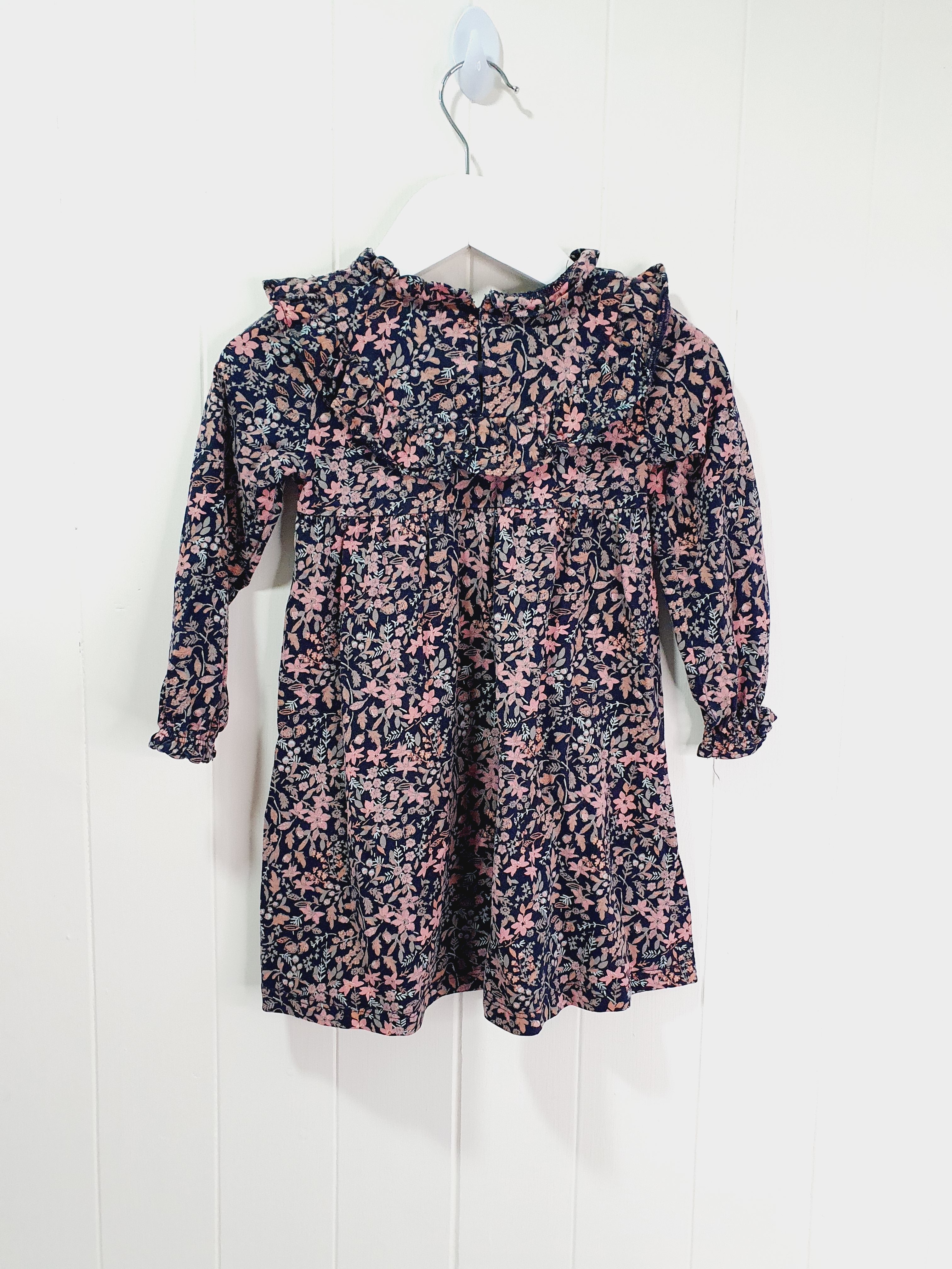 Next black floral dress 1.1/2-2 years