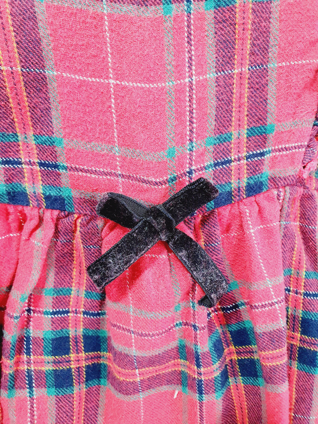 Matalan red checkered dress 12-18 months